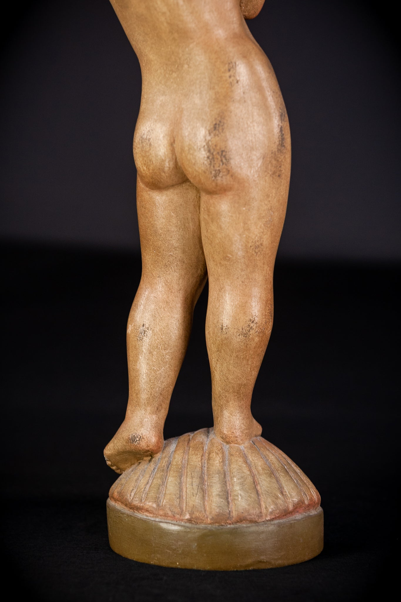 Angel Wood Carving Figure | Vintage | 16.1" / 41 cm