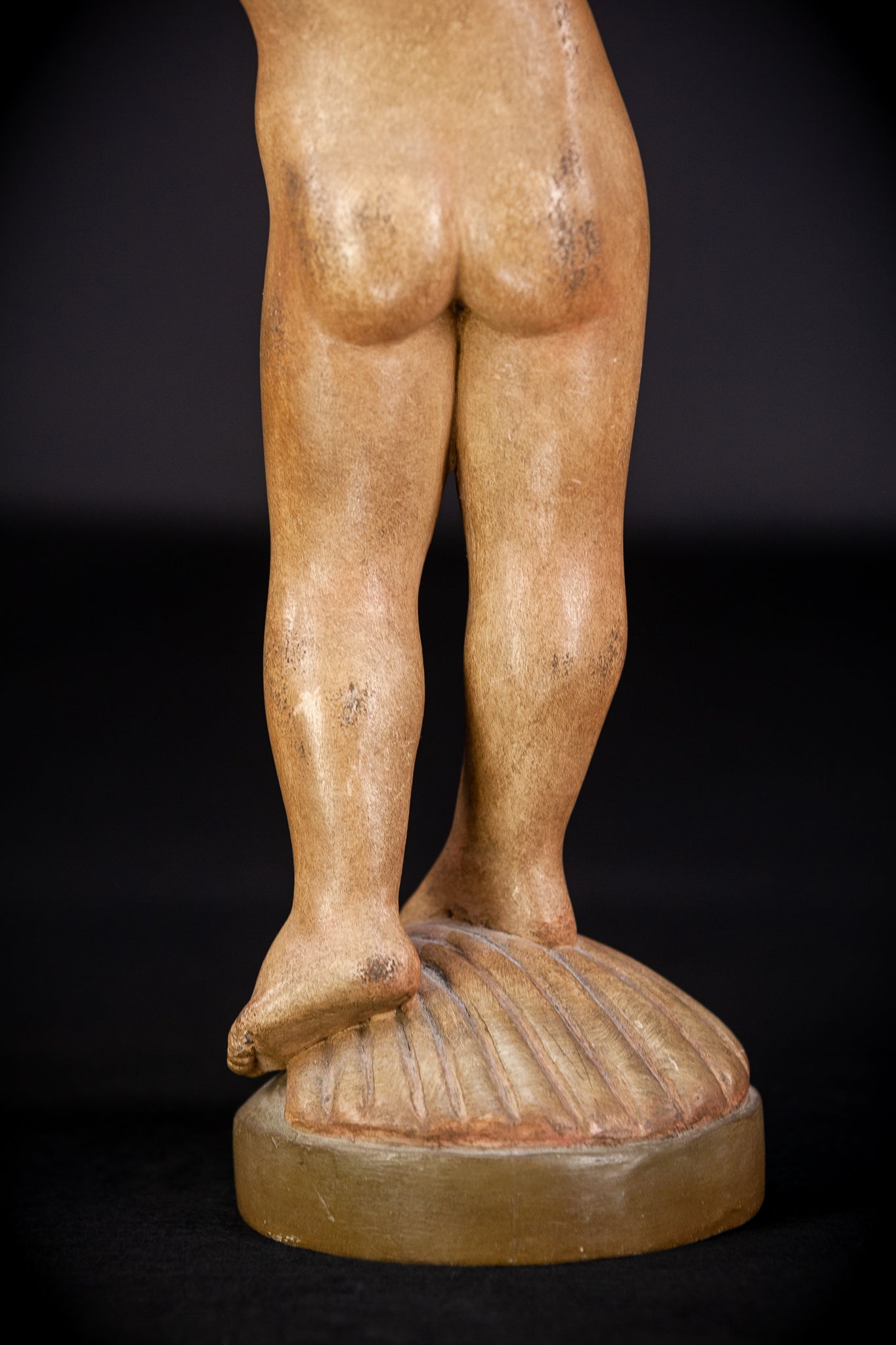 Angel Wood Carving Figure | Vintage | 16.1" / 41 cm