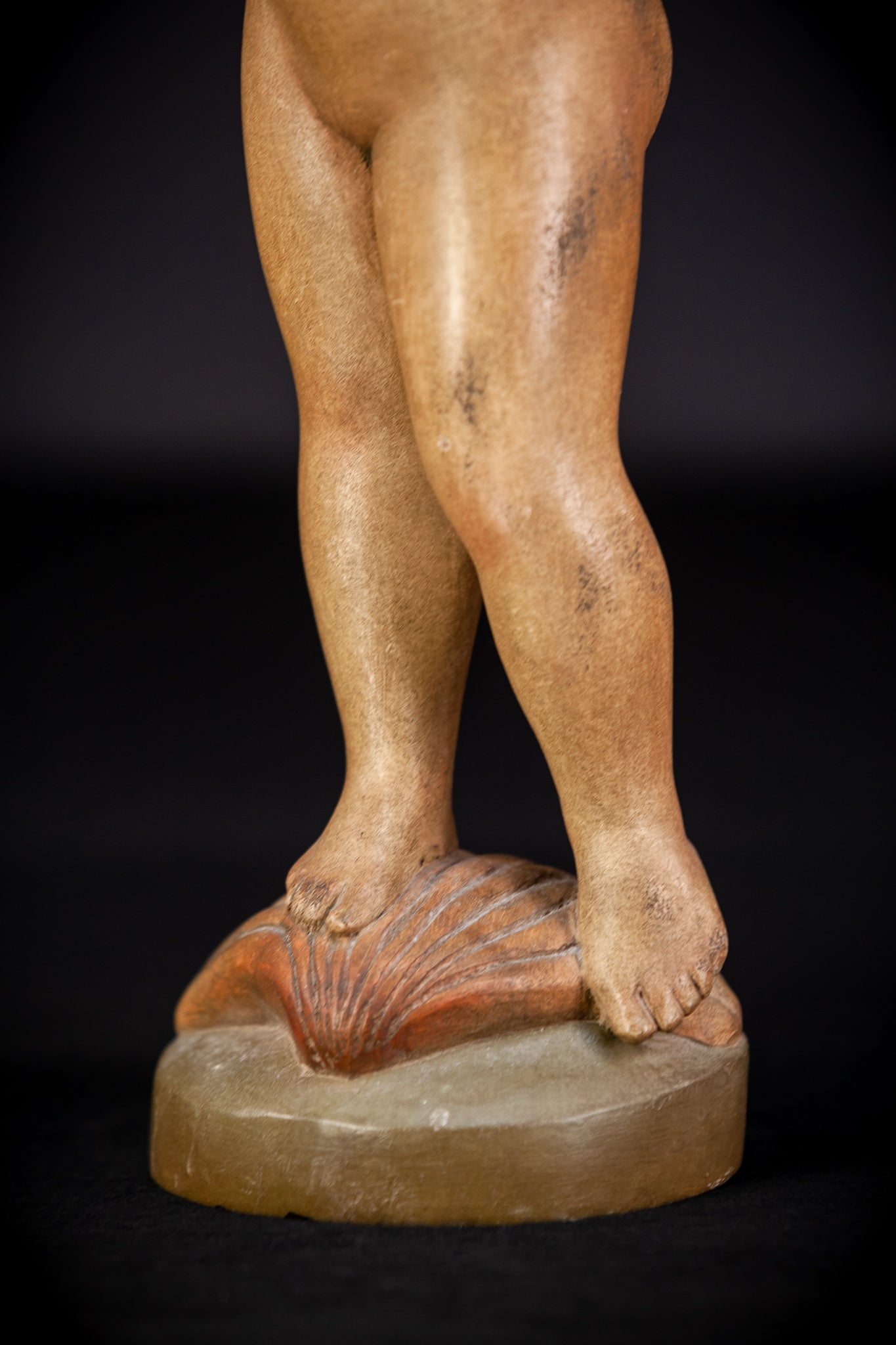 Angel Wood Carving Figure | Vintage | 16.1" / 41 cm