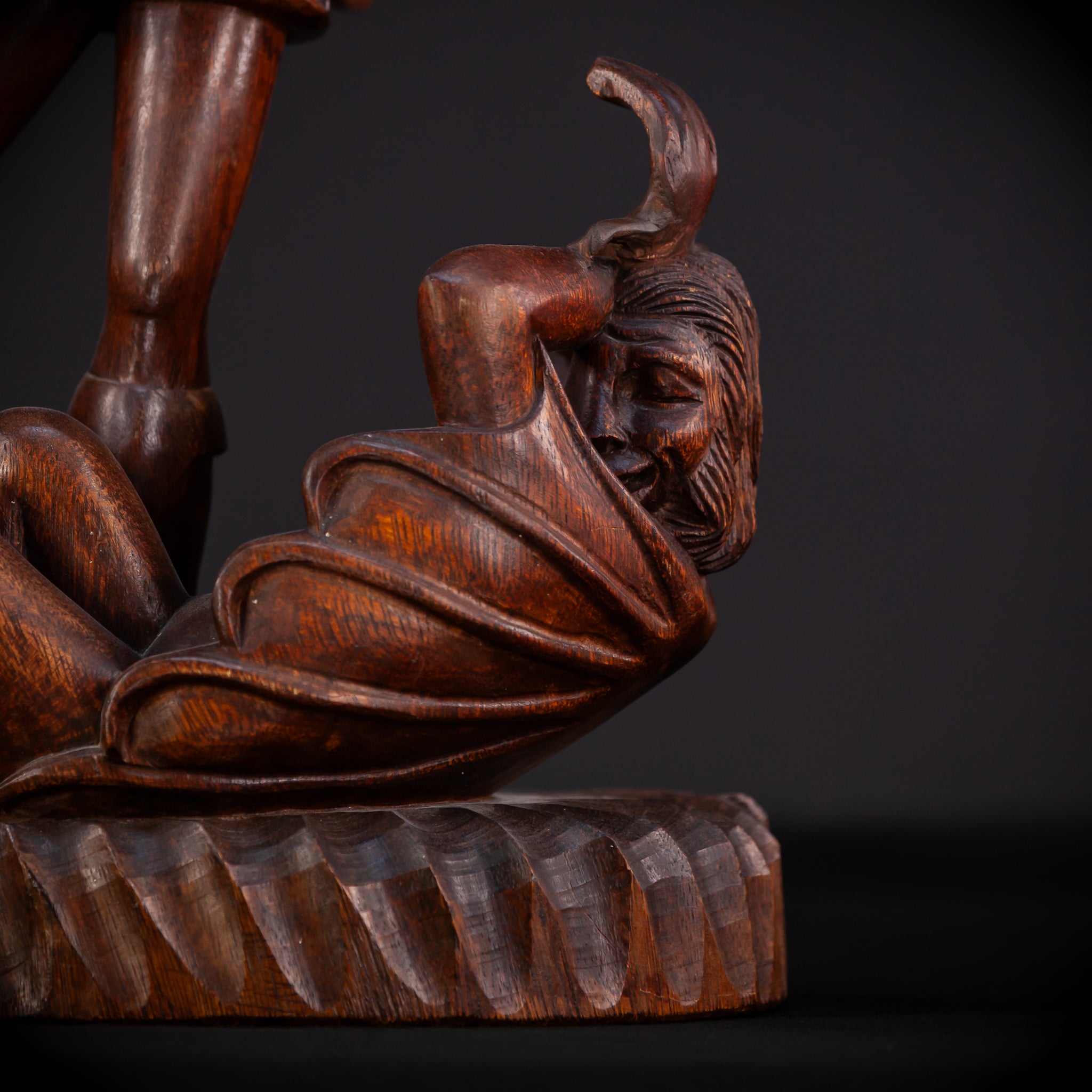 St Michael The Archangel 19th C.Wooden Sculpture | 26"