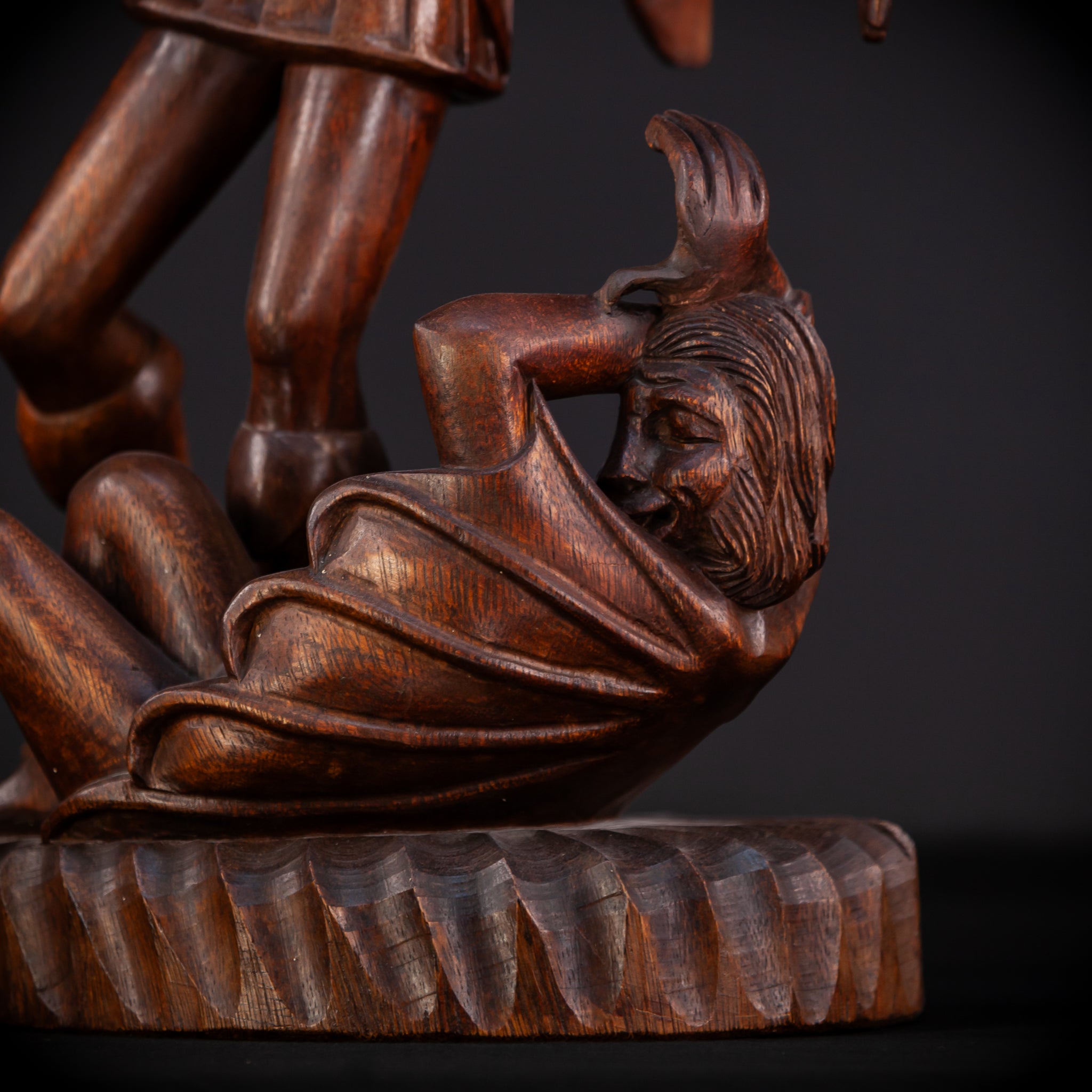 St Michael The Archangel 19th C.Wooden Sculpture | 26"