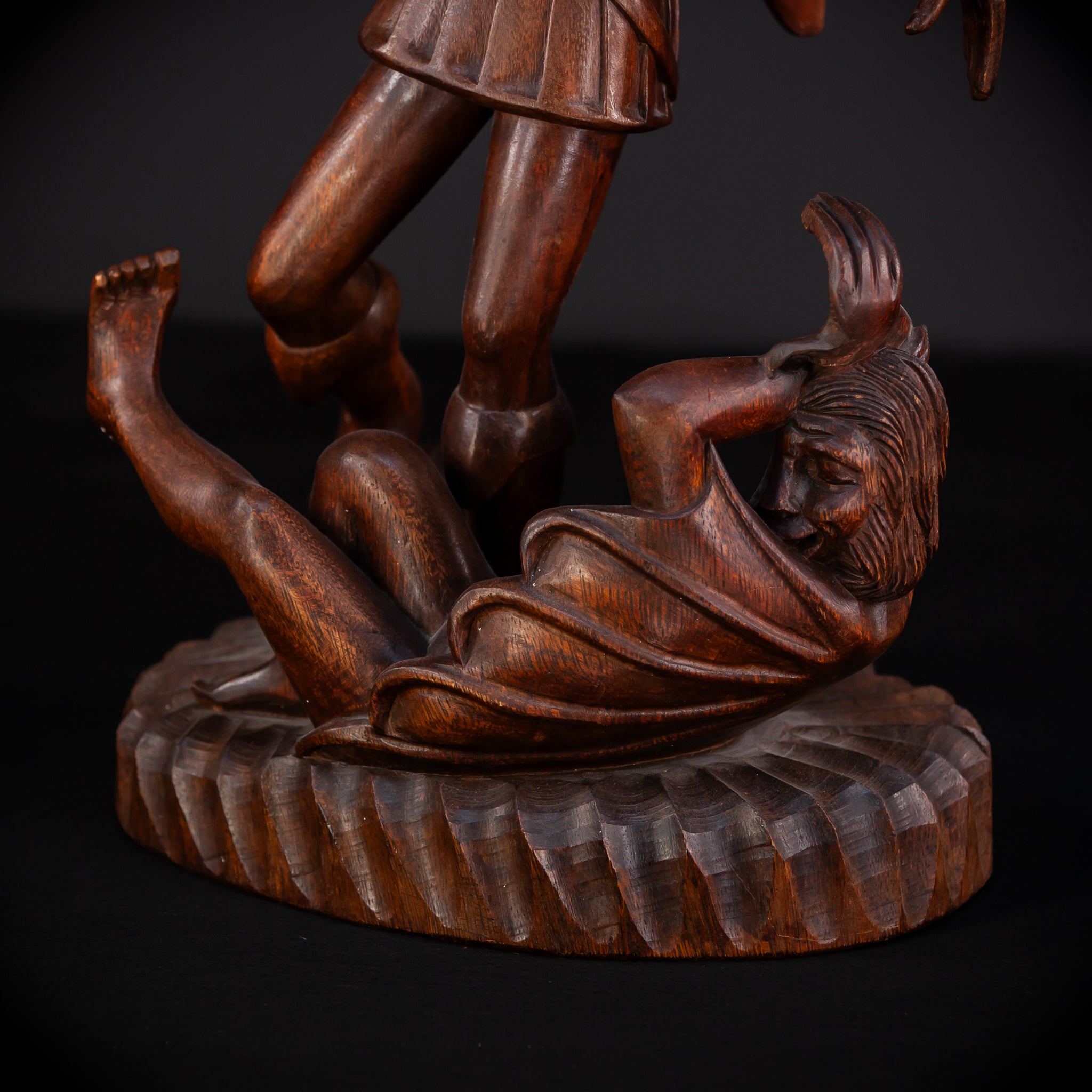 St Michael The Archangel 19th C.Wooden Sculpture | 26"