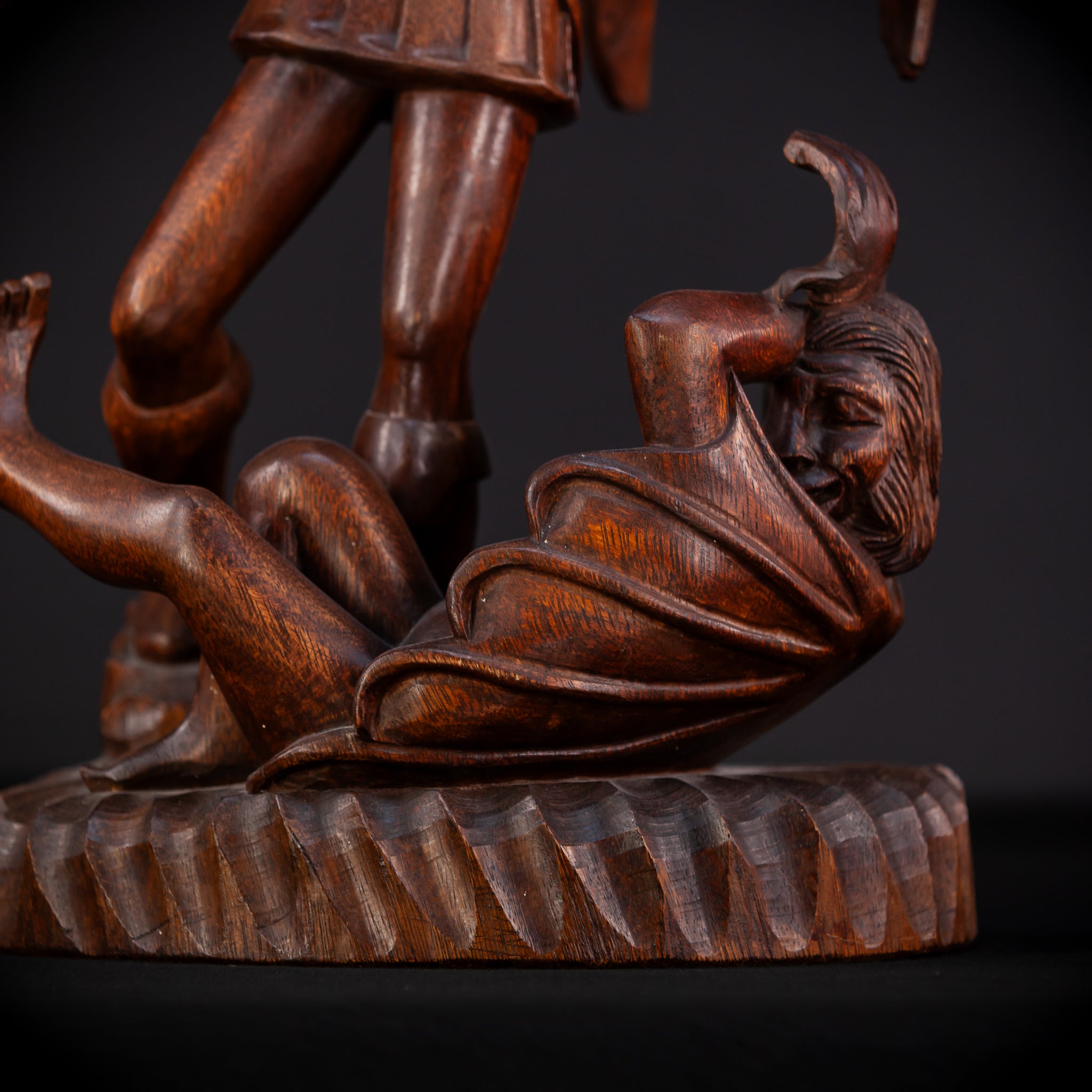 St Michael The Archangel 19th C.Wooden Sculpture | 26"
