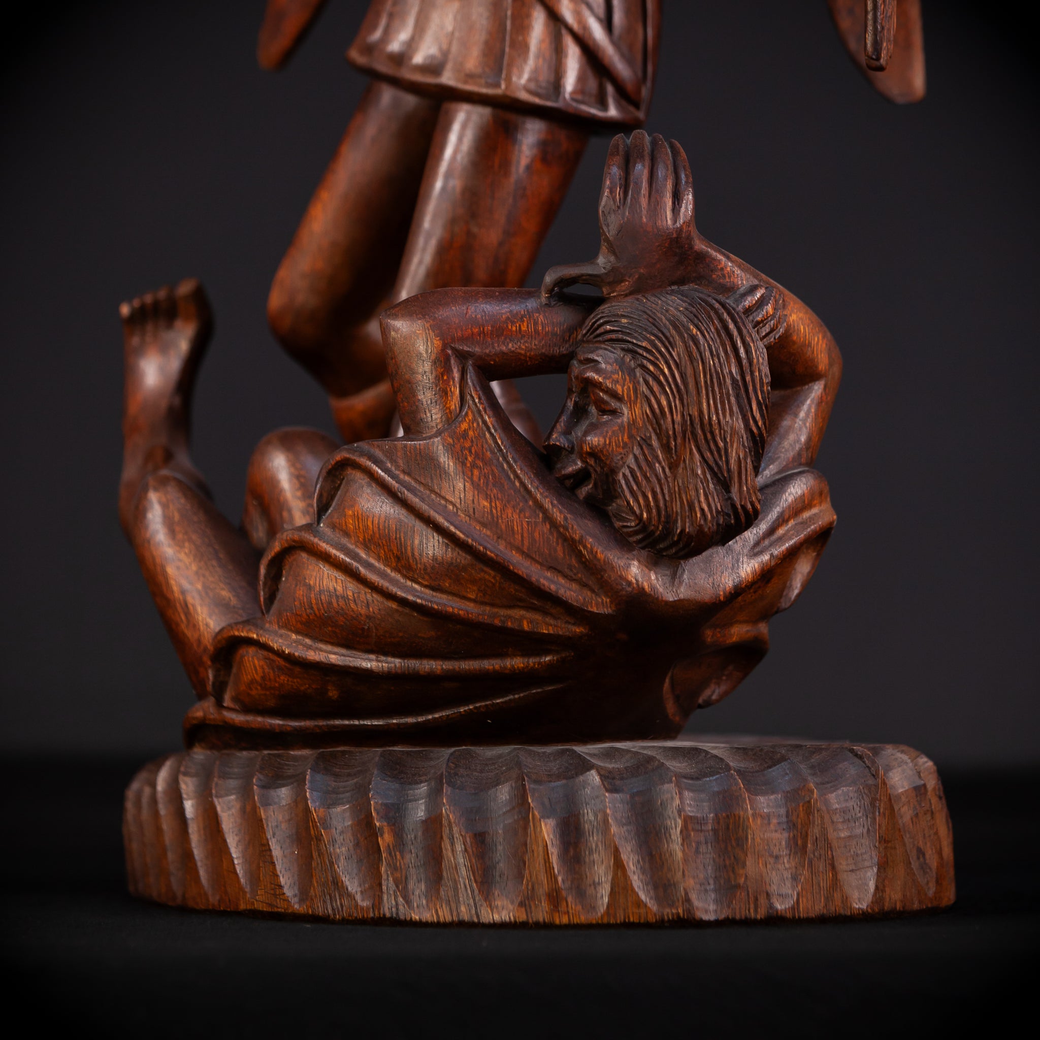 St Michael The Archangel 19th C.Wooden Sculpture | 26"
