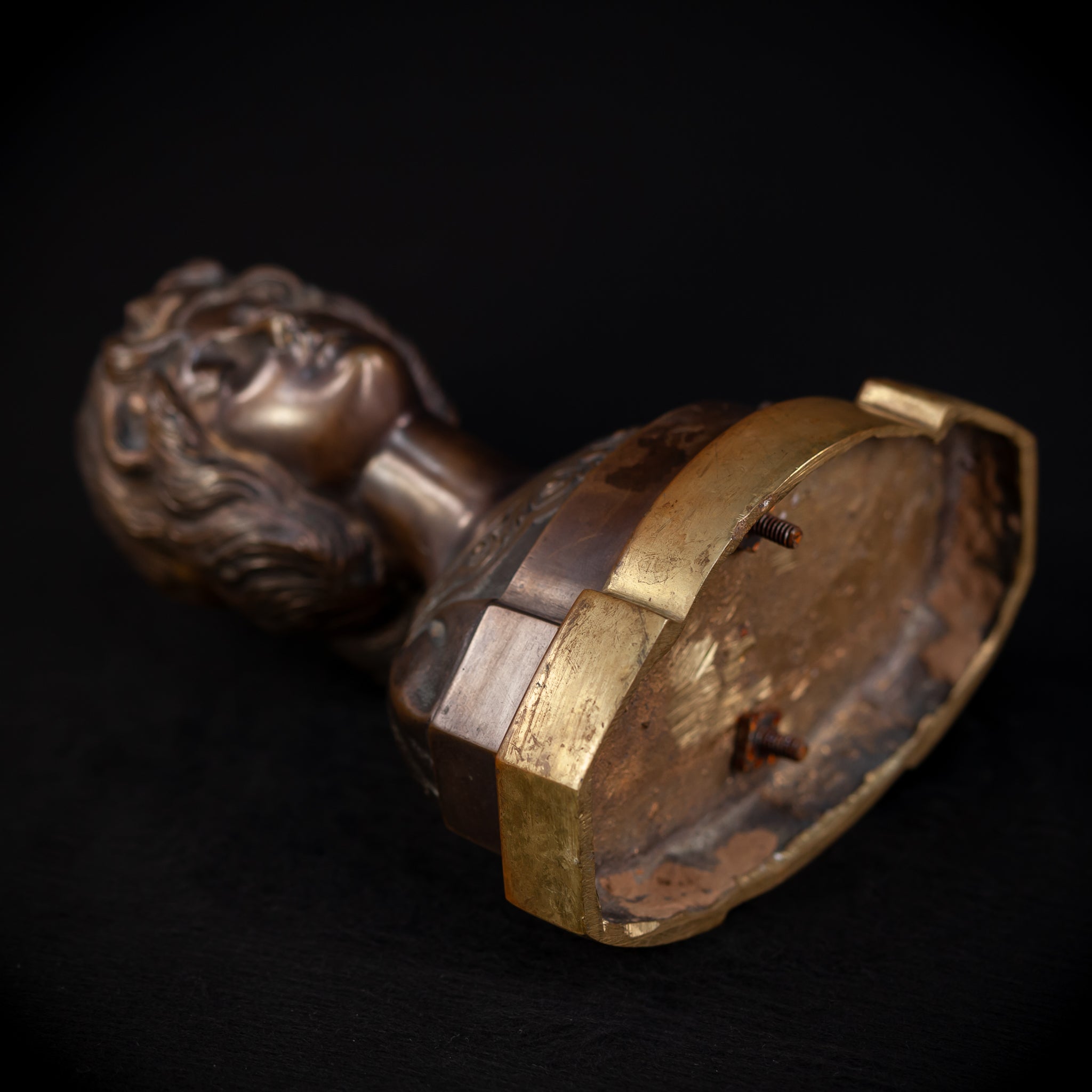 Art Nouveau Girl Bronze Sculpture | 6.7"