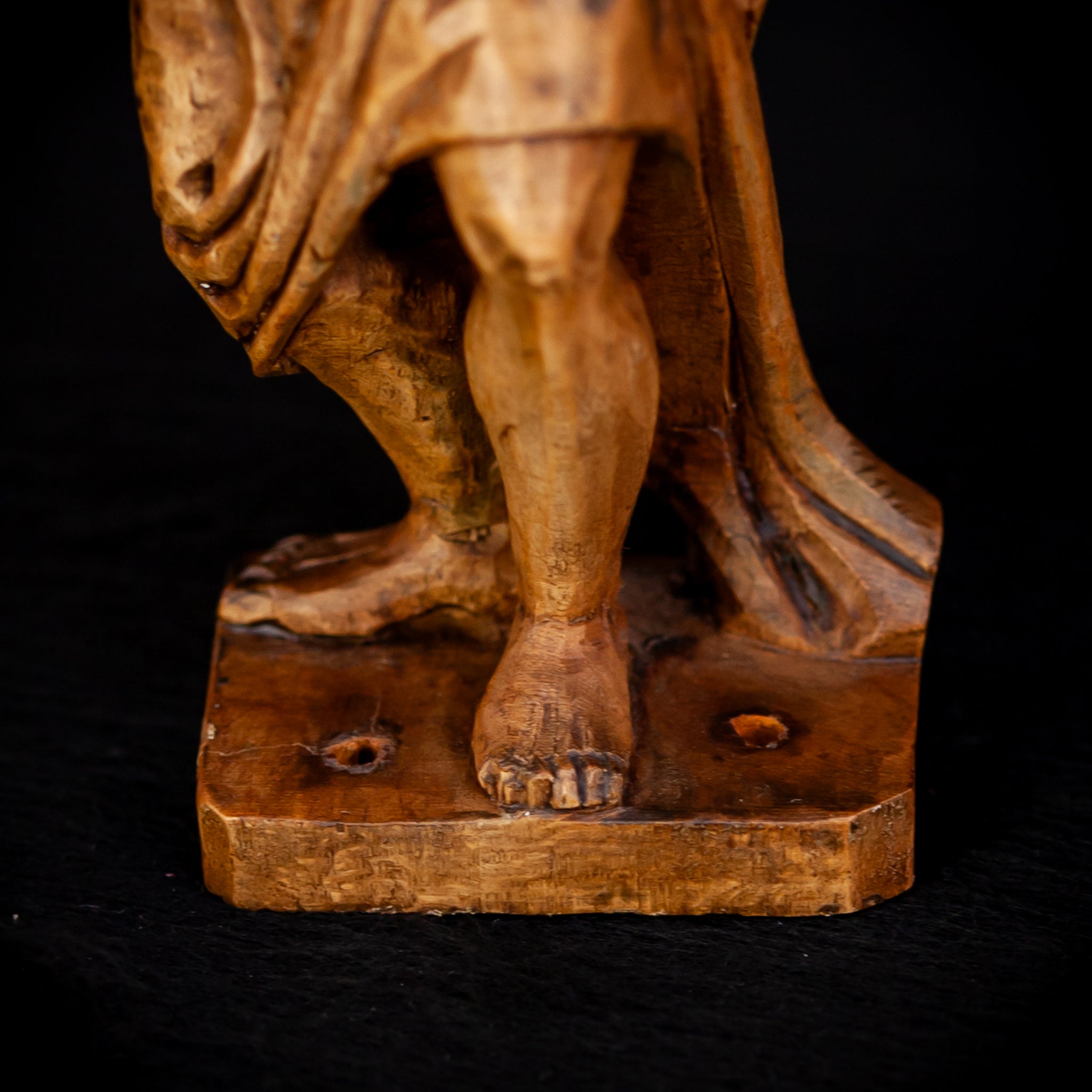 Flagellation of Christ Wooden Antique | 7.1" /18 cm