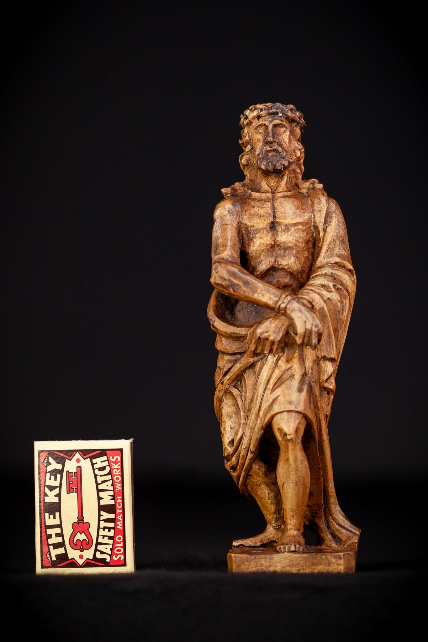 Flagellation of Christ Wooden Antique | 7.1" /18 cm