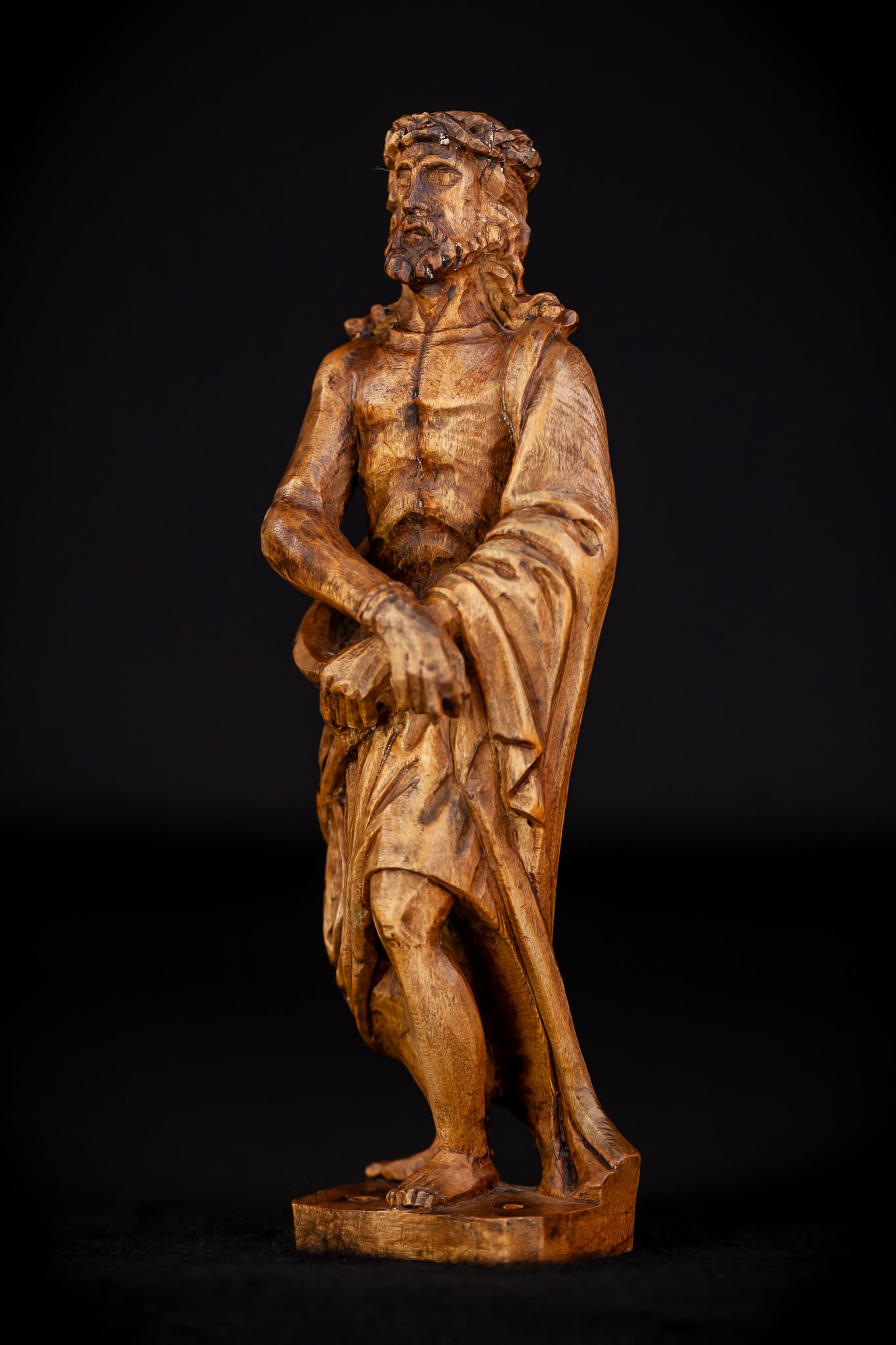 Flagellation of Christ Wooden Antique | 7.1" /18 cm