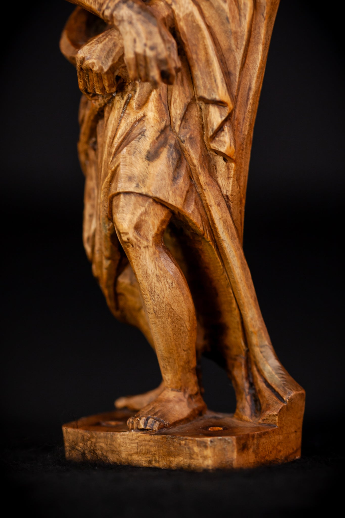 Flagellation of Christ Wooden Antique | 7.1" /18 cm