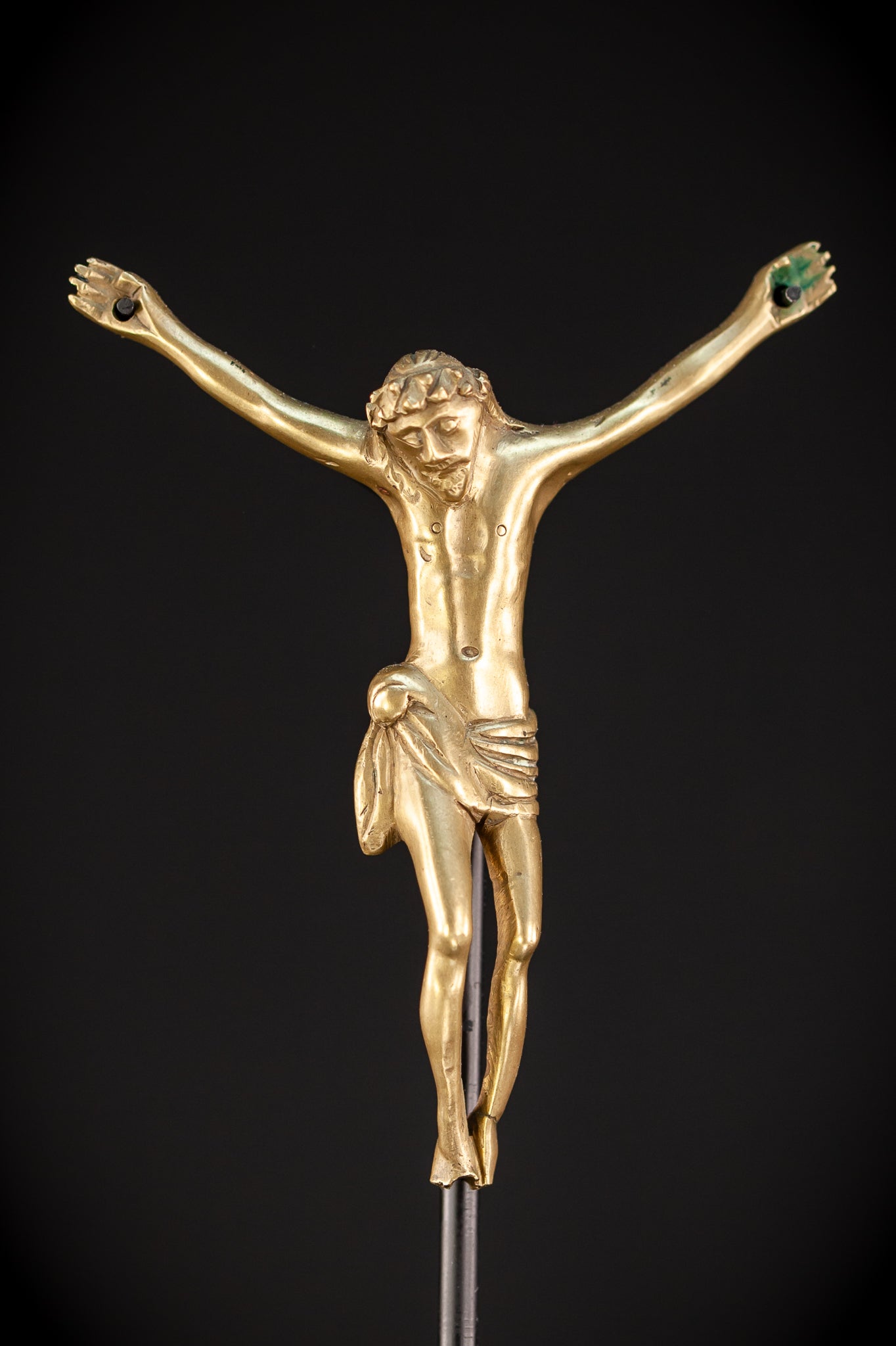 Corpus Christi Bronze | Antique 1600s | 4.1" / 10.5 cm