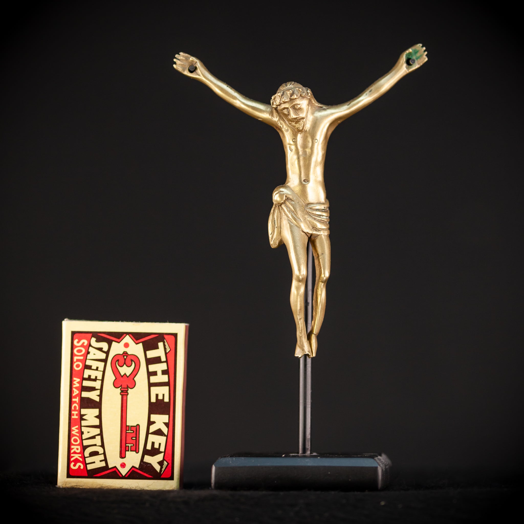 Corpus Christi Bronze | 1600s Antique | 4.1" / 10.5 cm