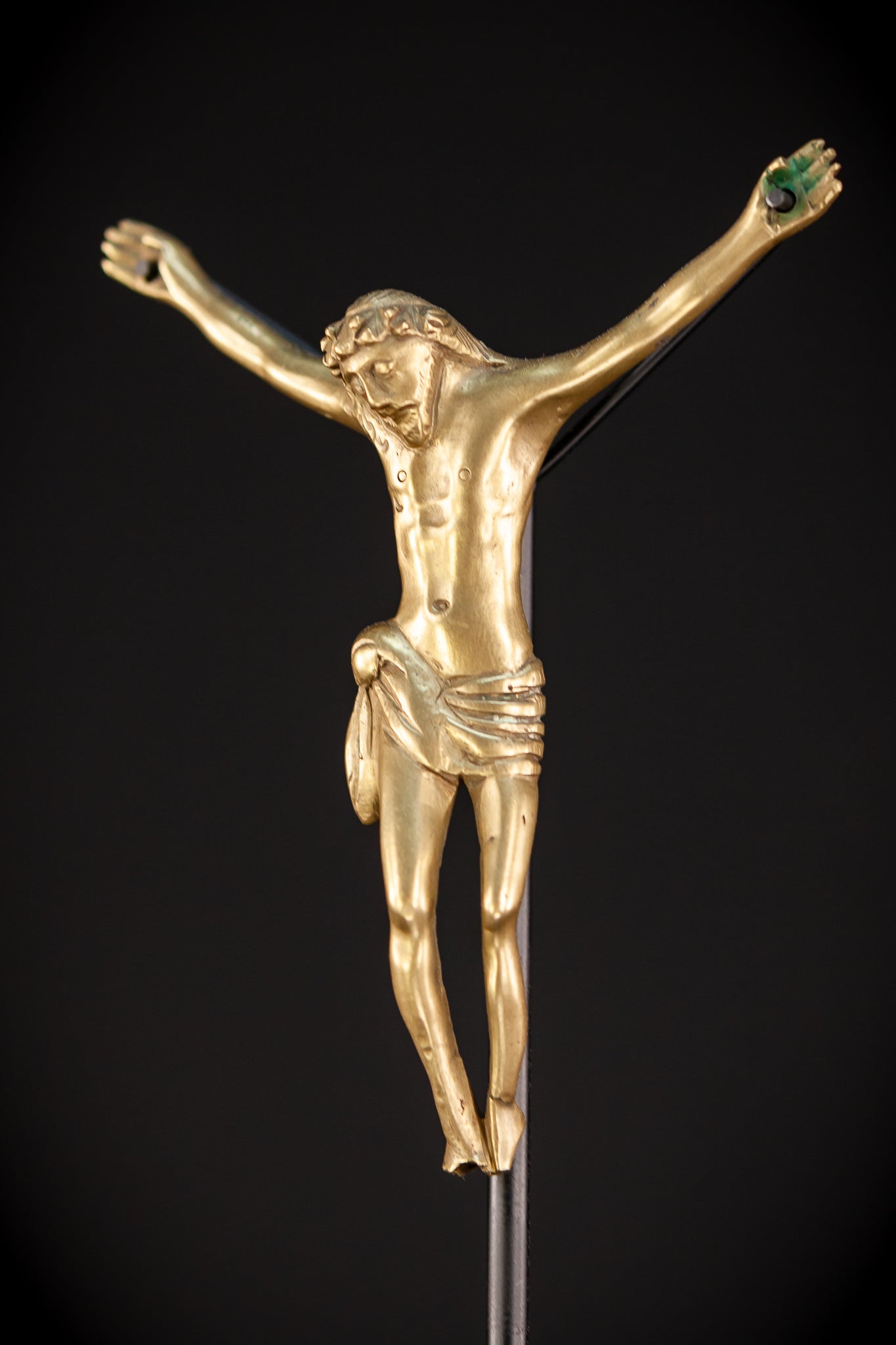 Corpus Christi Bronze | 1600s Antique | 4.1" / 10.5 cm