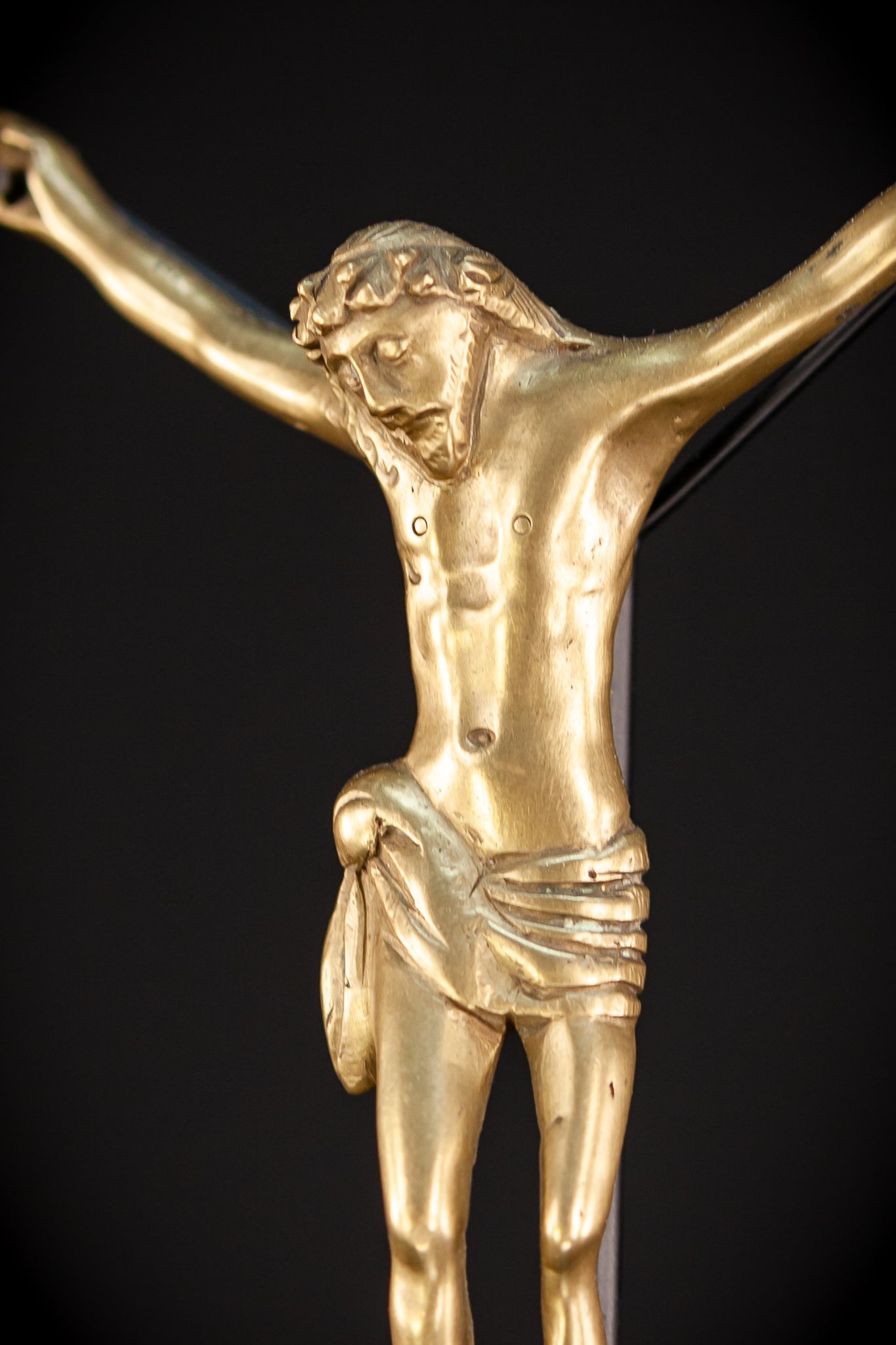 Corpus Christi Bronze | 1600s Antique | 4.1" / 10.5 cm