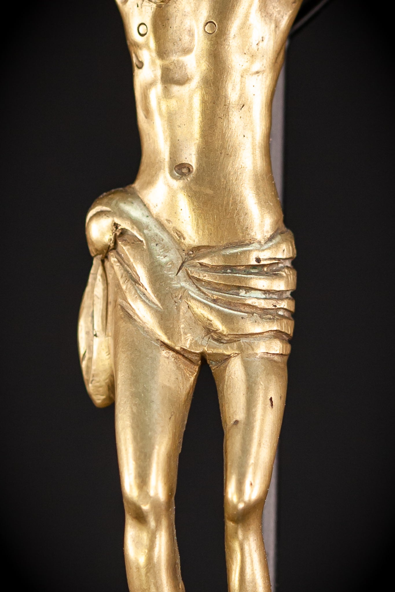 Corpus Christi Bronze | 1600s Antique | 4.1" / 10.5 cm