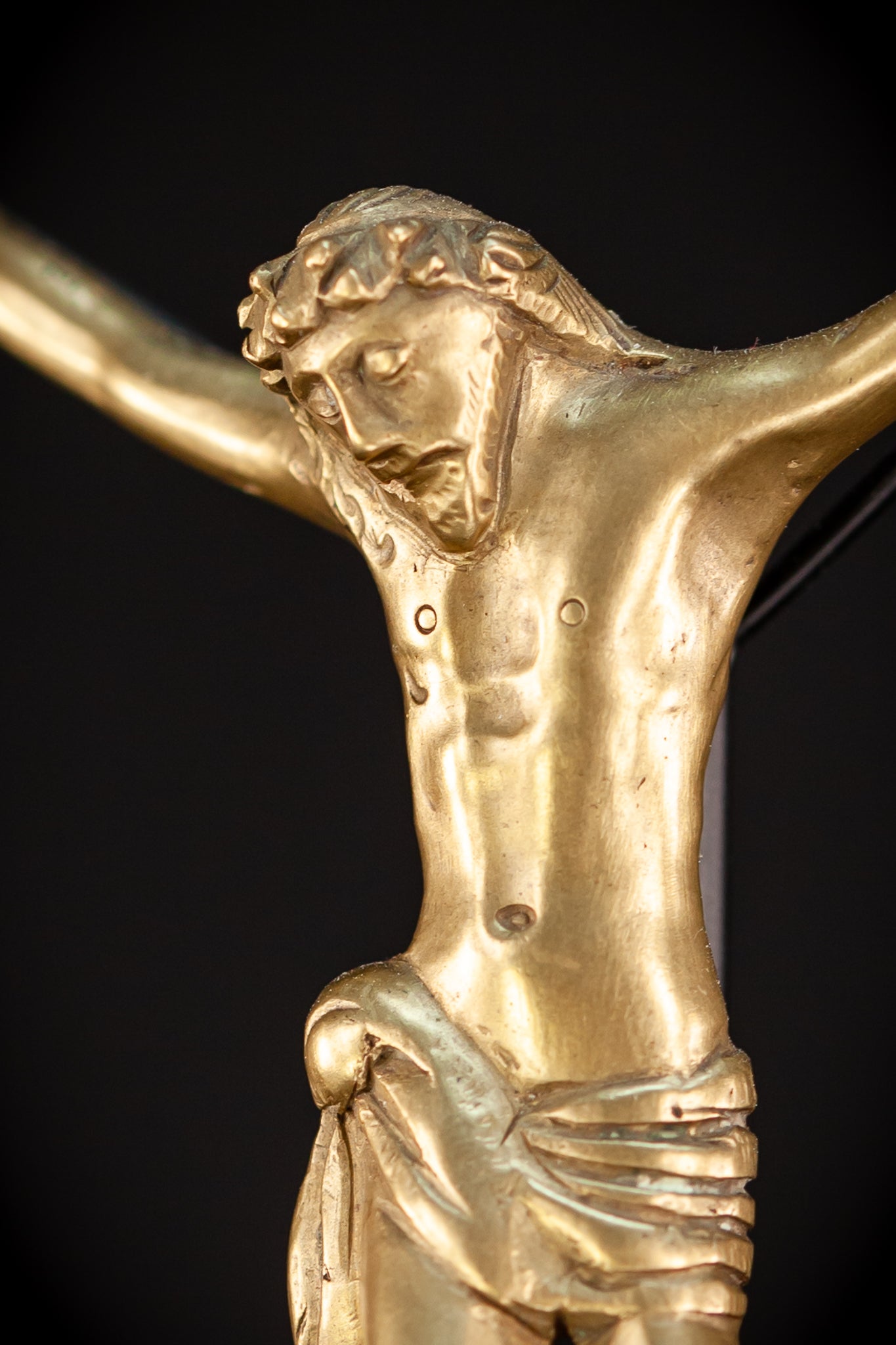 Corpus Christi Bronze | 1600s Antique | 4.1" / 10.5 cm