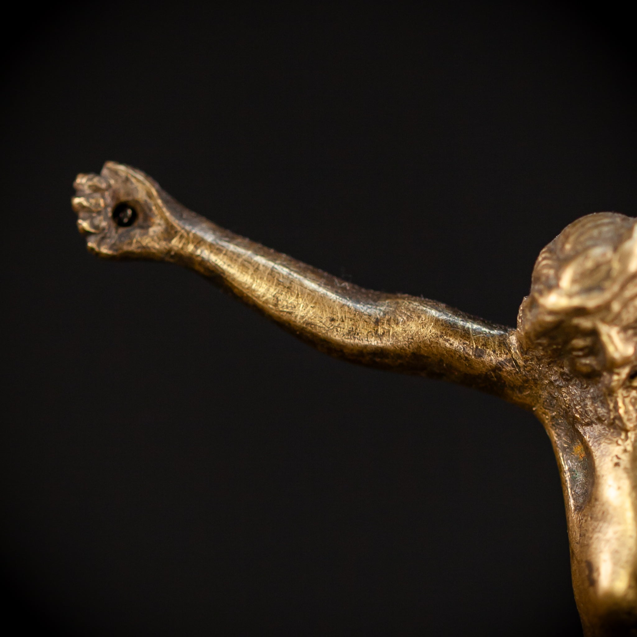 Corpus Christi Bronze | Antique 1700s | 3.7" / 9.5 cm