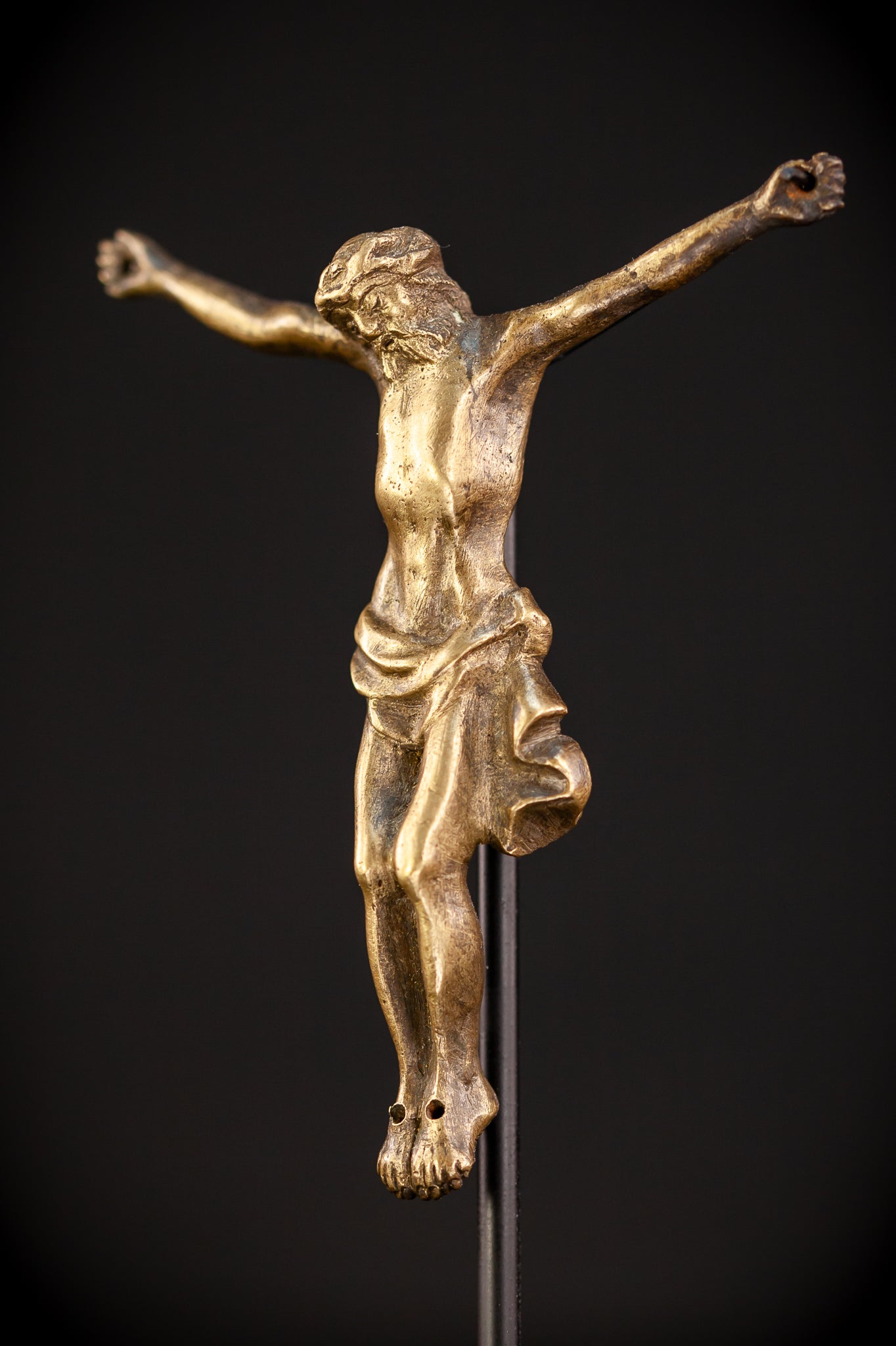 Corpus Christi Bronze | Antique 1700s | 3.7" / 9.5 cm