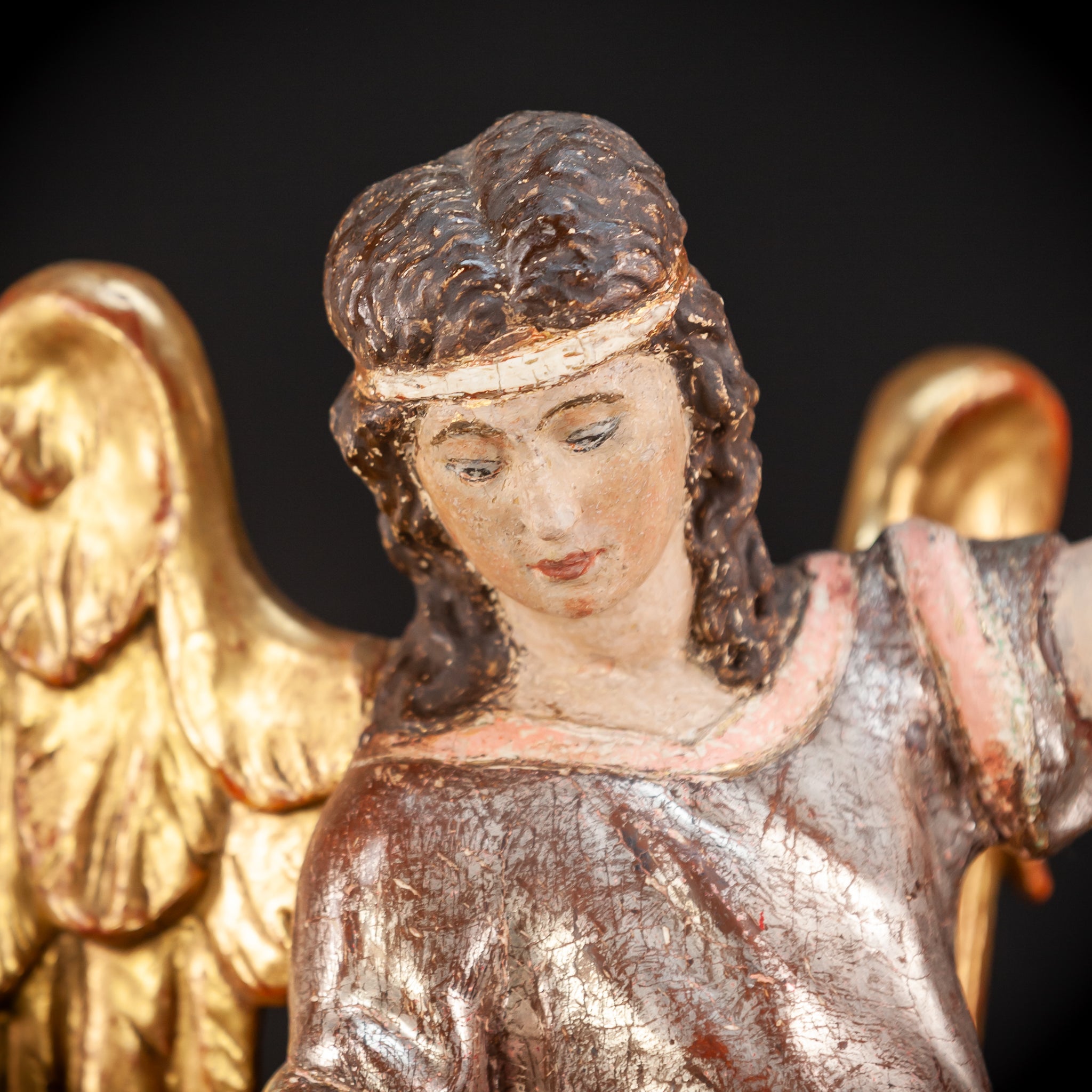 St Raphael The Archangel w Tobias Wooden | 20.5”