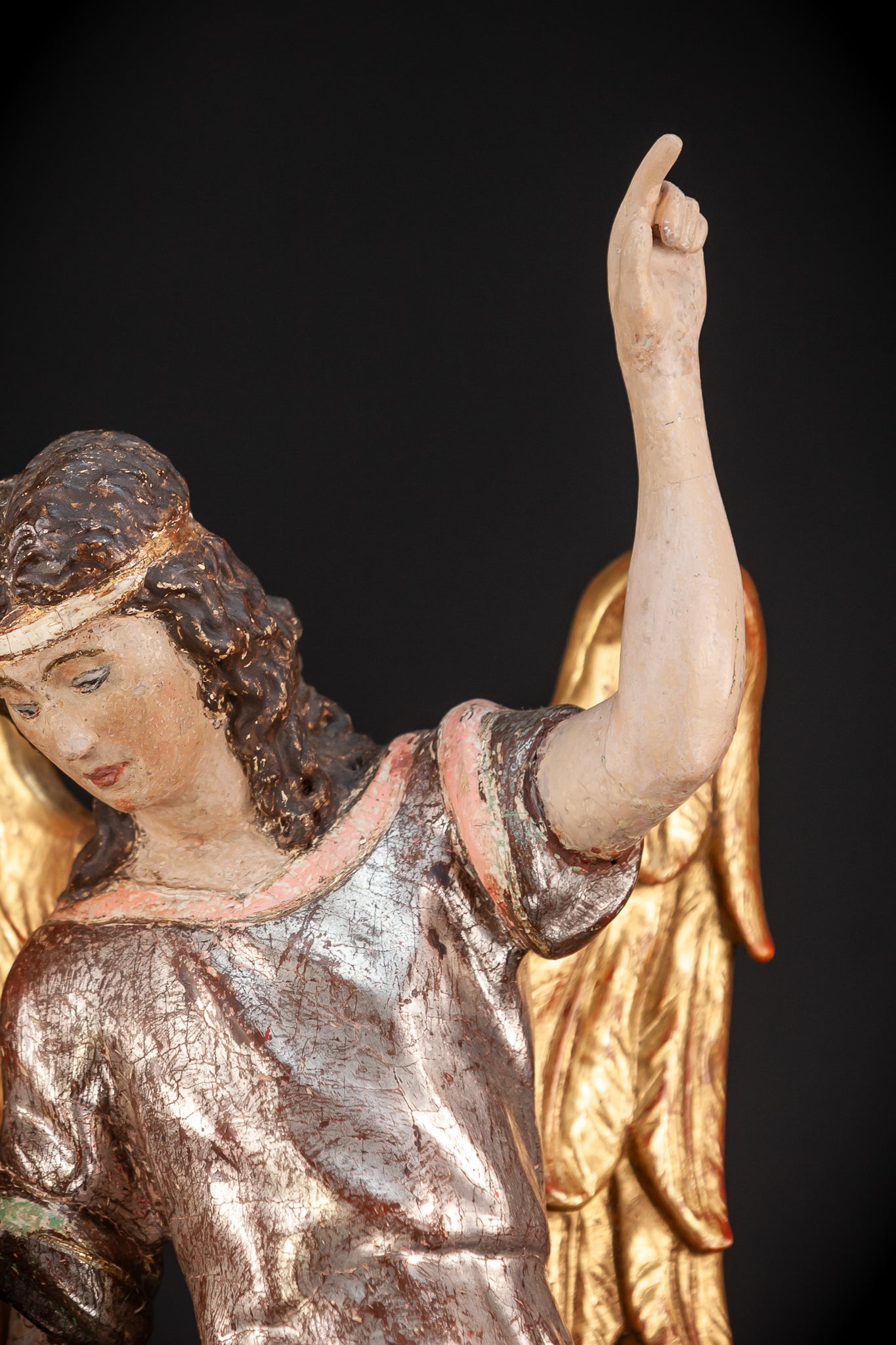 St Raphael The Archangel w Tobias Wooden | 20.5”