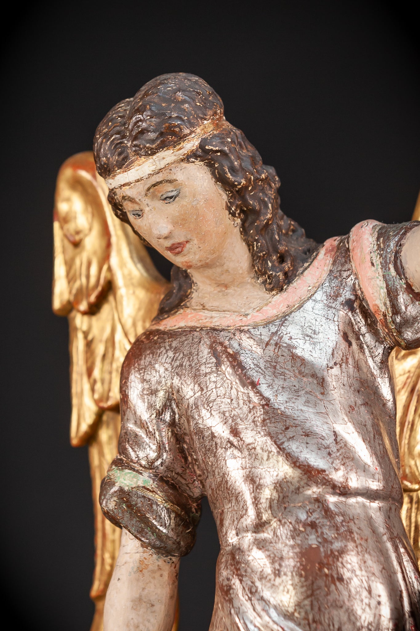 St Raphael The Archangel w Tobias Wooden | 20.5”