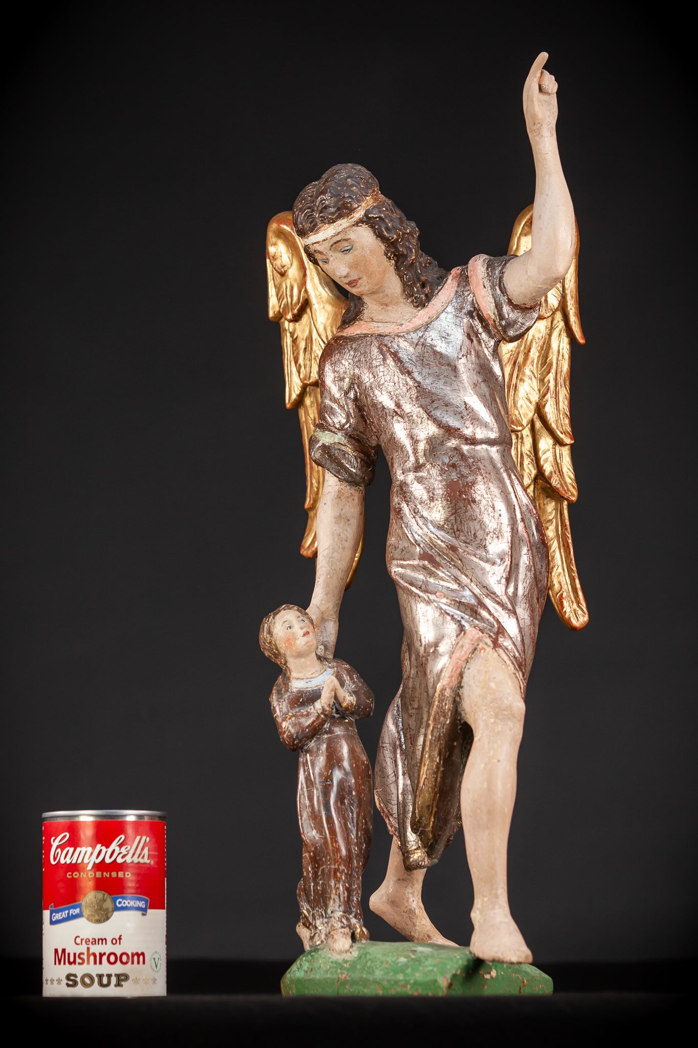 St Raphael The Archangel w Tobias Wooden | 20.5”