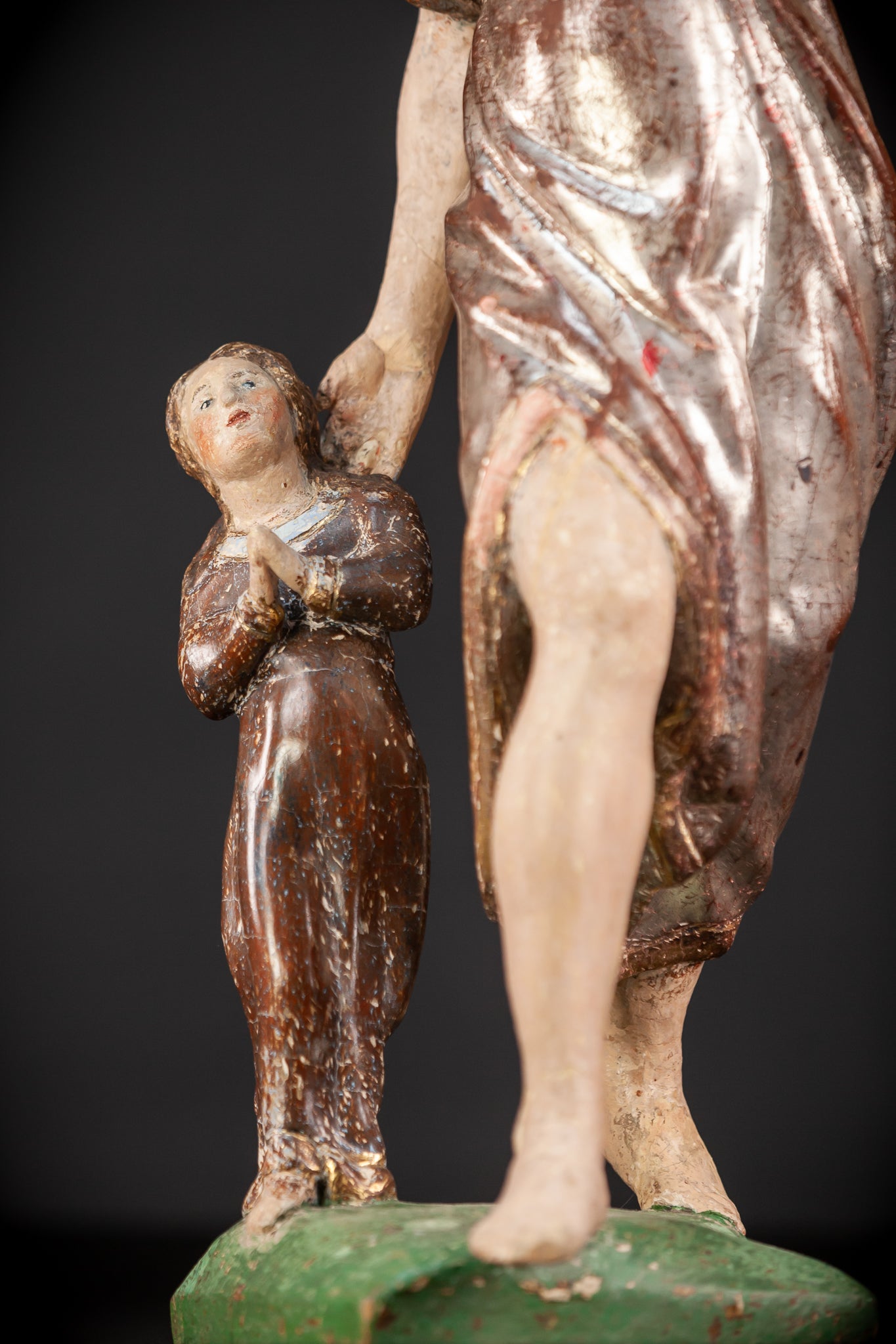 St Raphael The Archangel w Tobias Wooden | 20.5”
