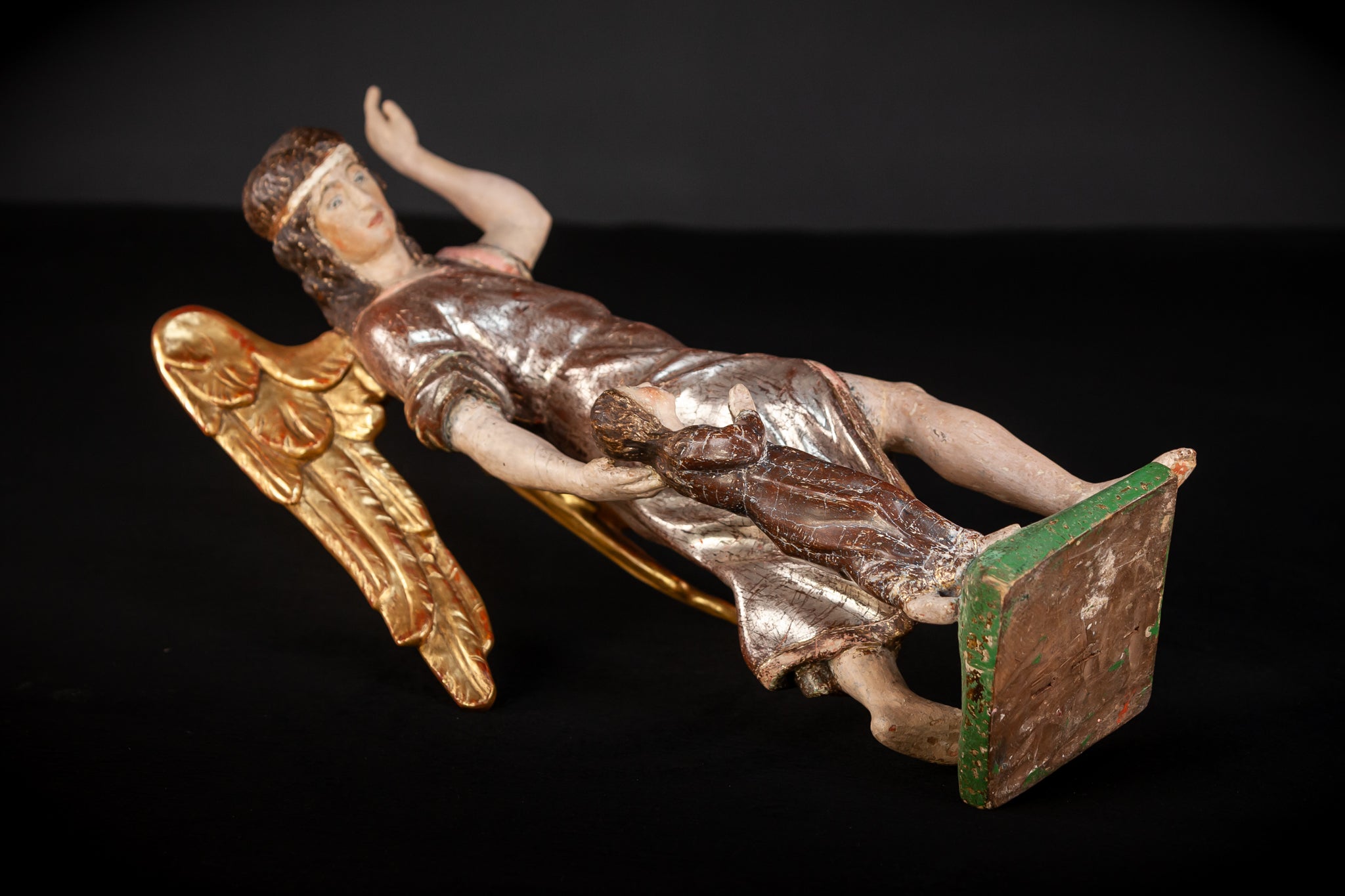 St Raphael The Archangel w Tobias Wooden | 20.5”