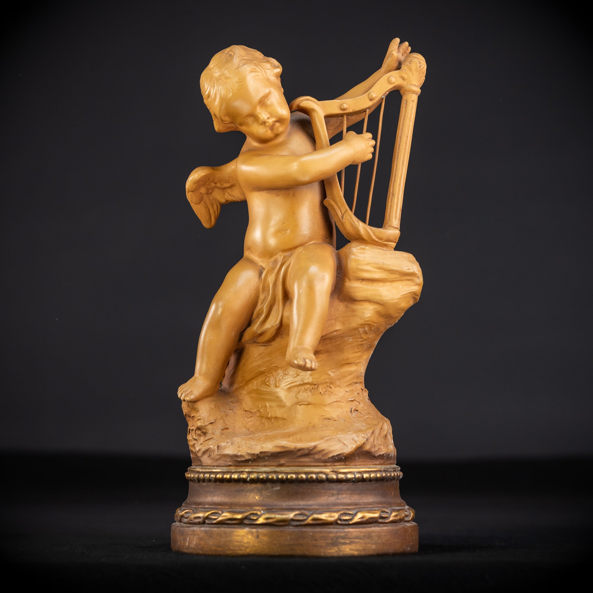 Angel Terracotta Sculpture | Early 1900s Antique | 11.4"/ 29 cm