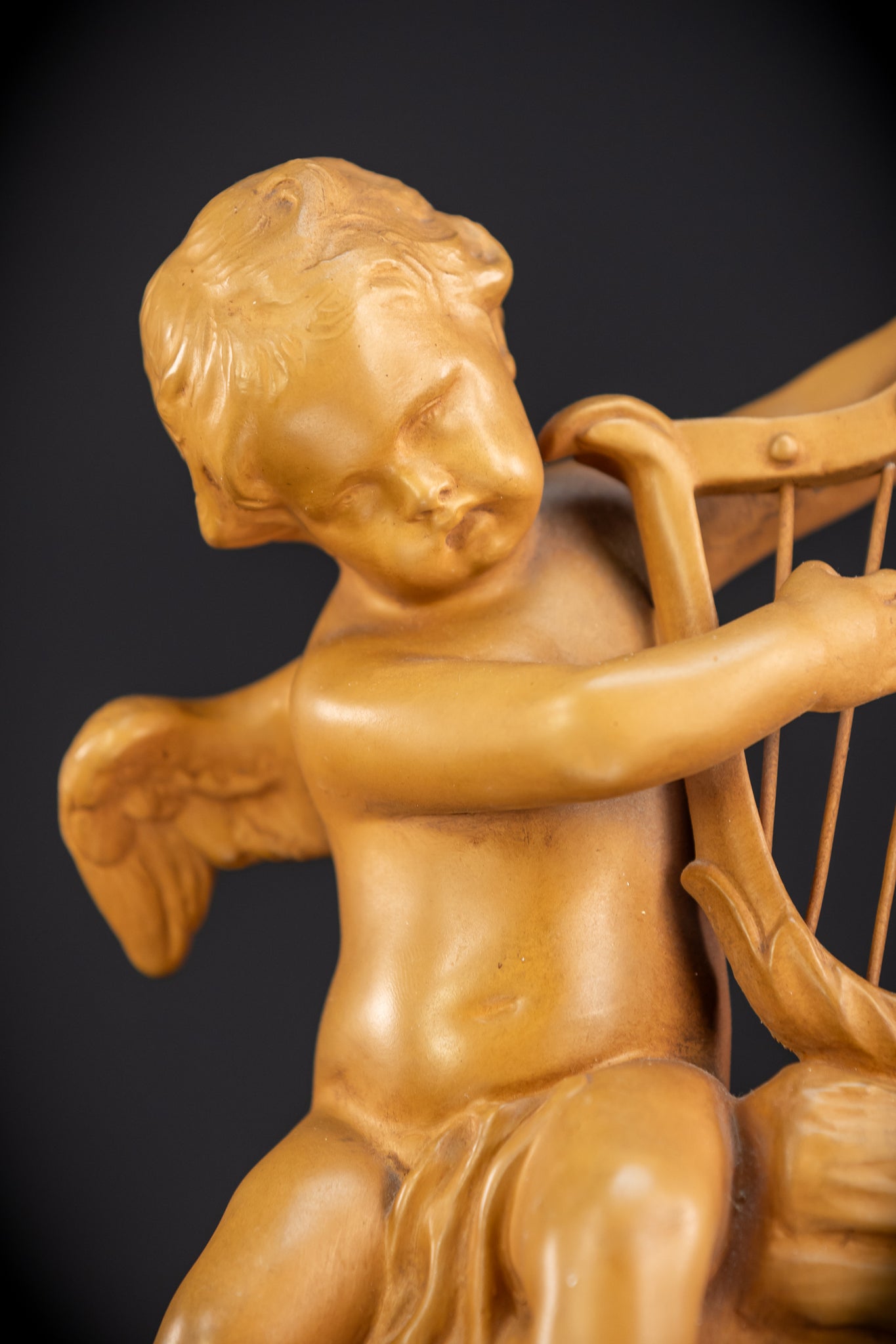 Angel Terracotta Sculpture | Early 1900s Antique | 11.4"/ 29 cm