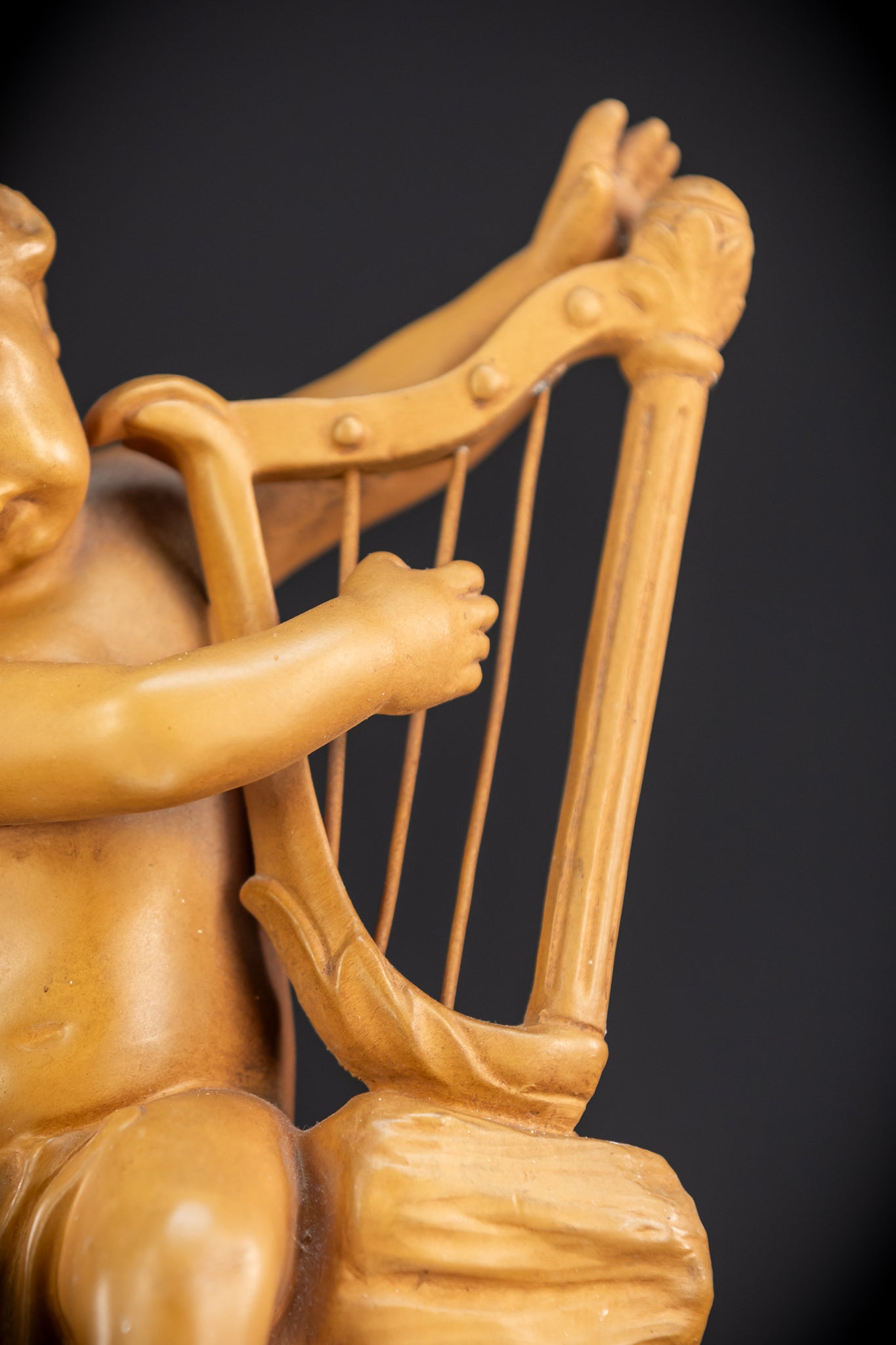 Angel Terracotta Sculpture | Early 1900s Antique | 11.4"/ 29 cm