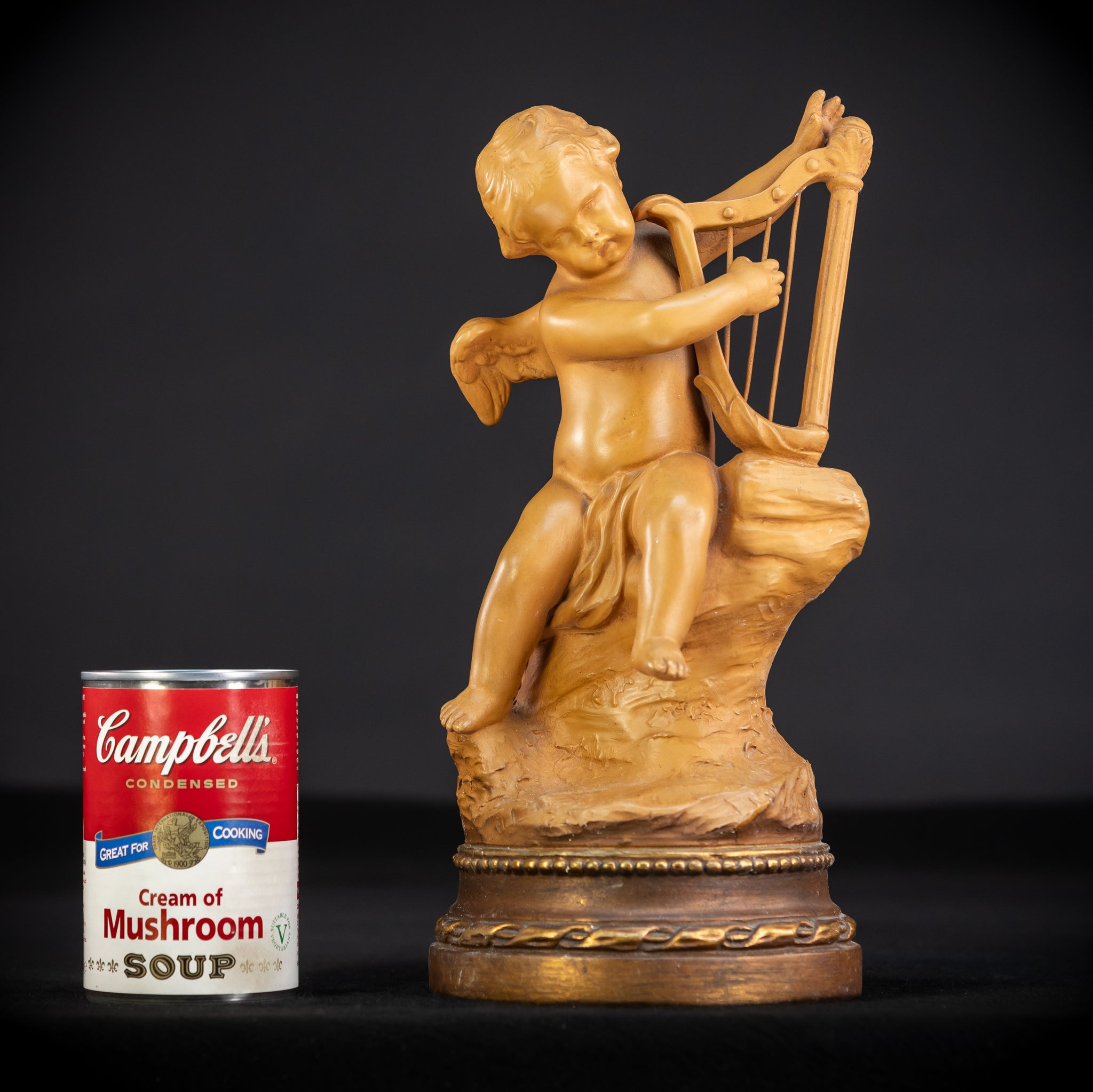 Angel Terracotta Sculpture | Early 1900s Antique | 11.4"/ 29 cm