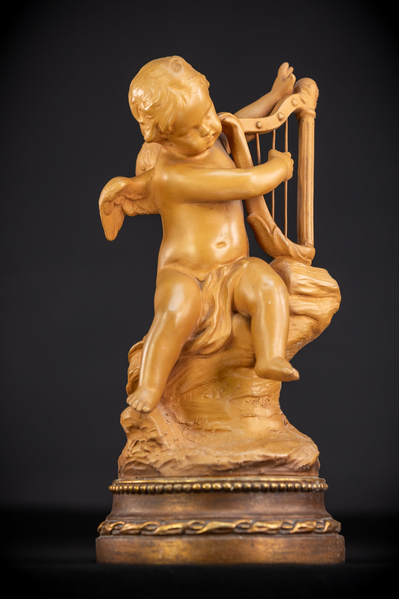 Angel Terracotta Sculpture | Early 1900s Antique | 11.4"/ 29 cm