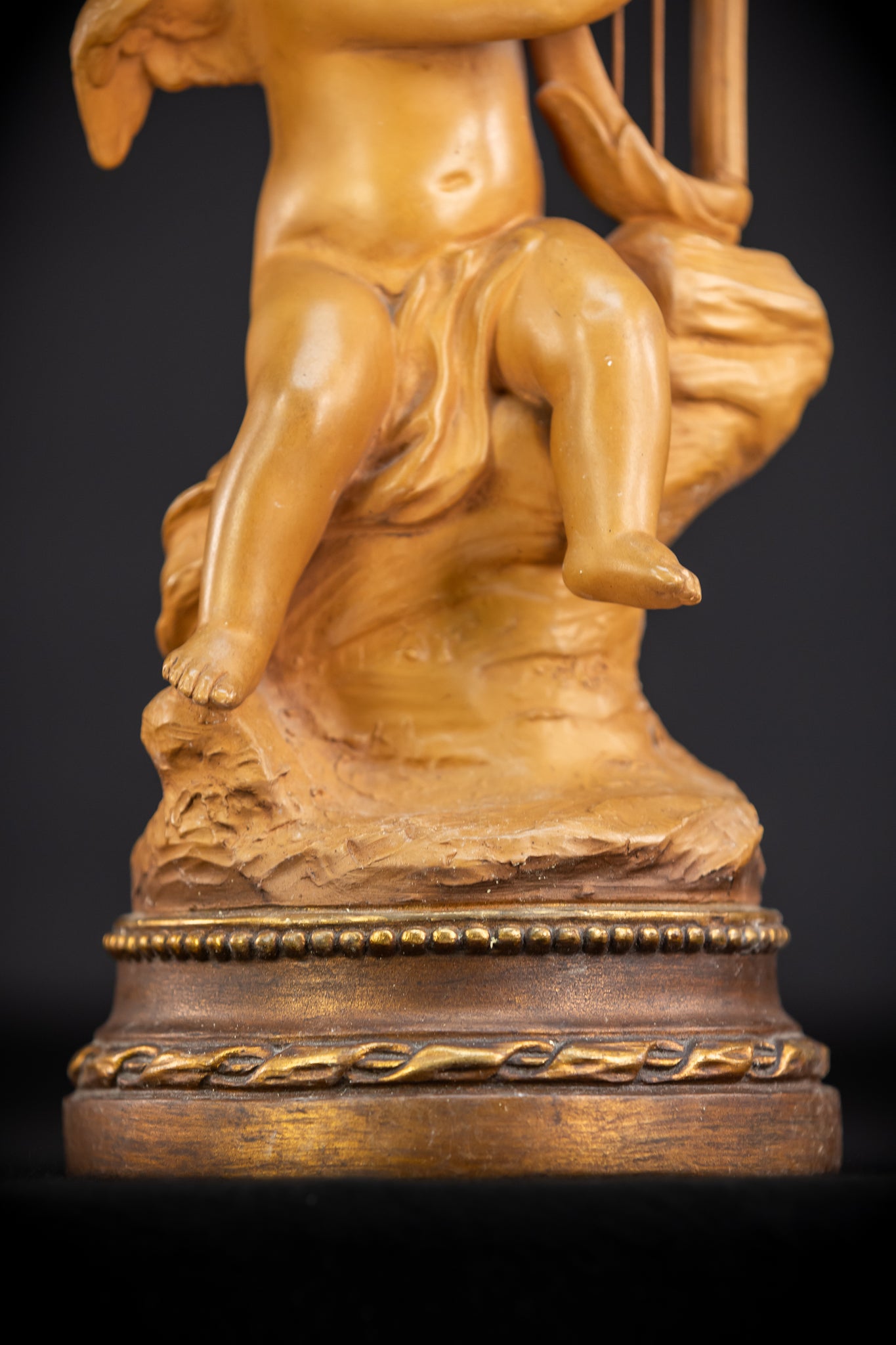 Angel Terracotta Sculpture | Early 1900s Antique | 11.4"/ 29 cm