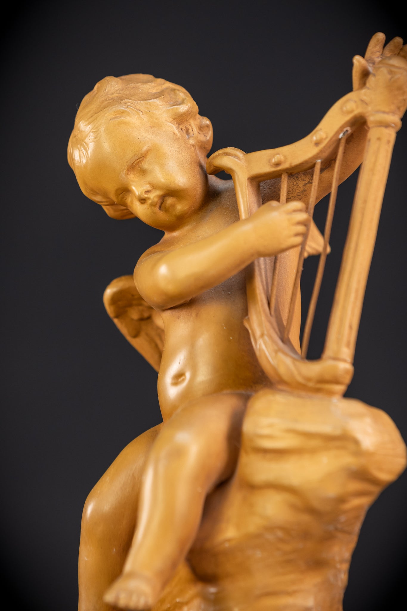 Angel Terracotta Sculpture | Early 1900s Antique | 11.4"/ 29 cm
