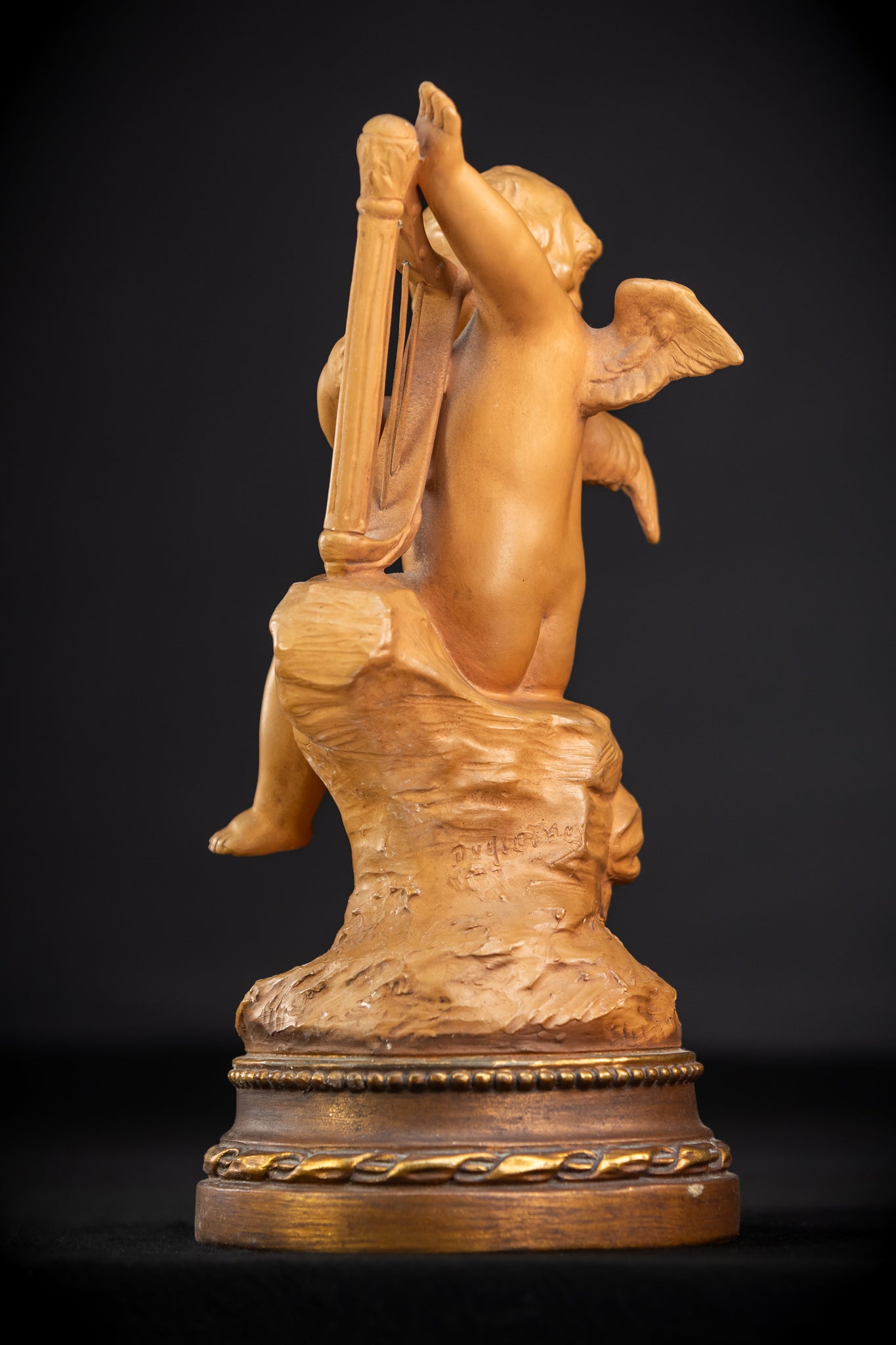 Angel Terracotta Sculpture | Early 1900s Antique | 11.4"/ 29 cm
