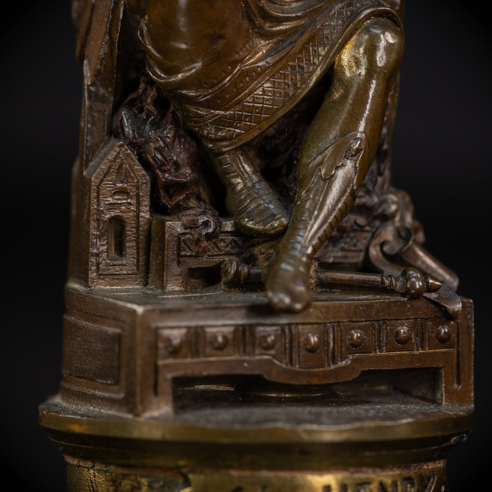 Saint Henry II Bronze Sculpture | 1700s Antique