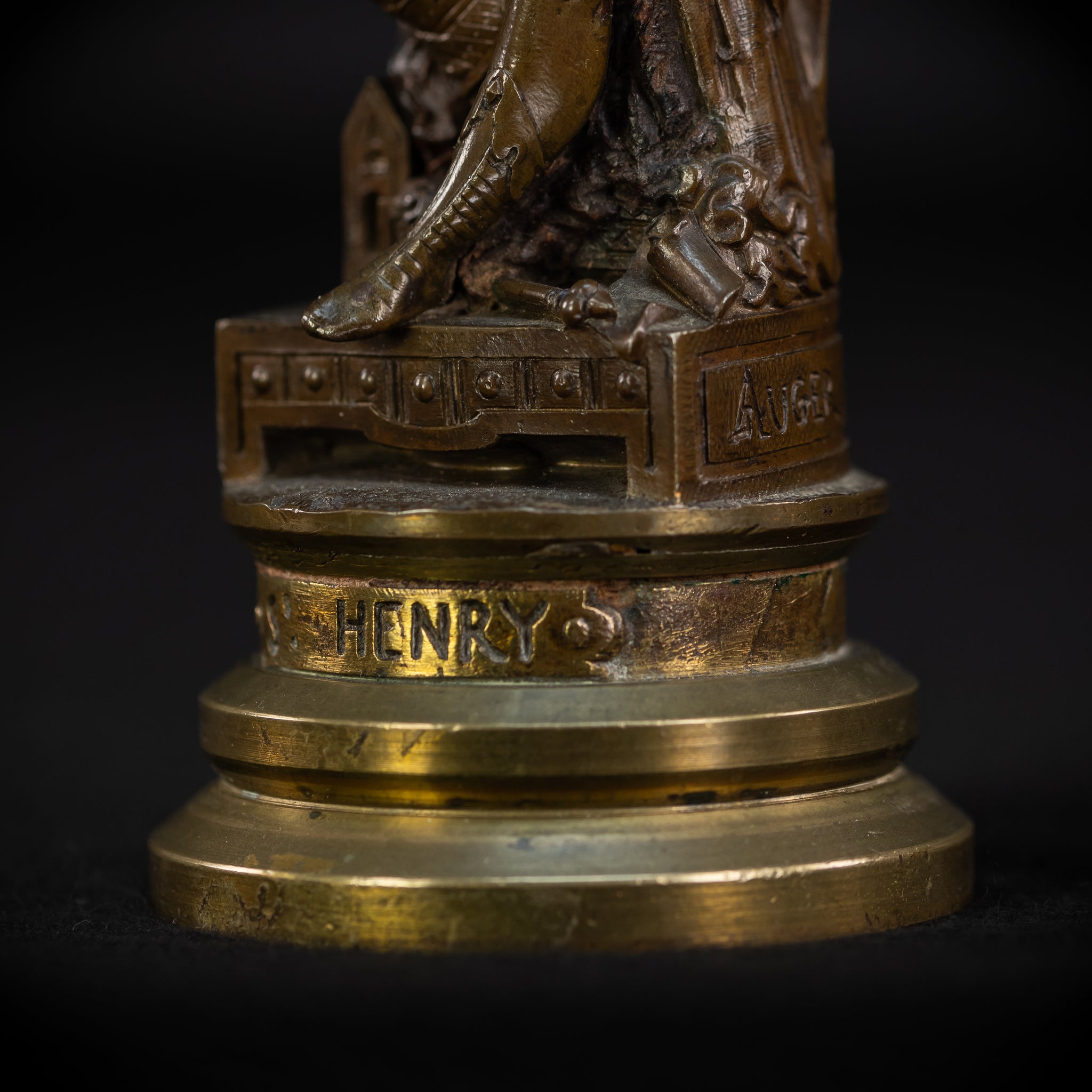 Saint Henry II Bronze Sculpture | 1700s Antique