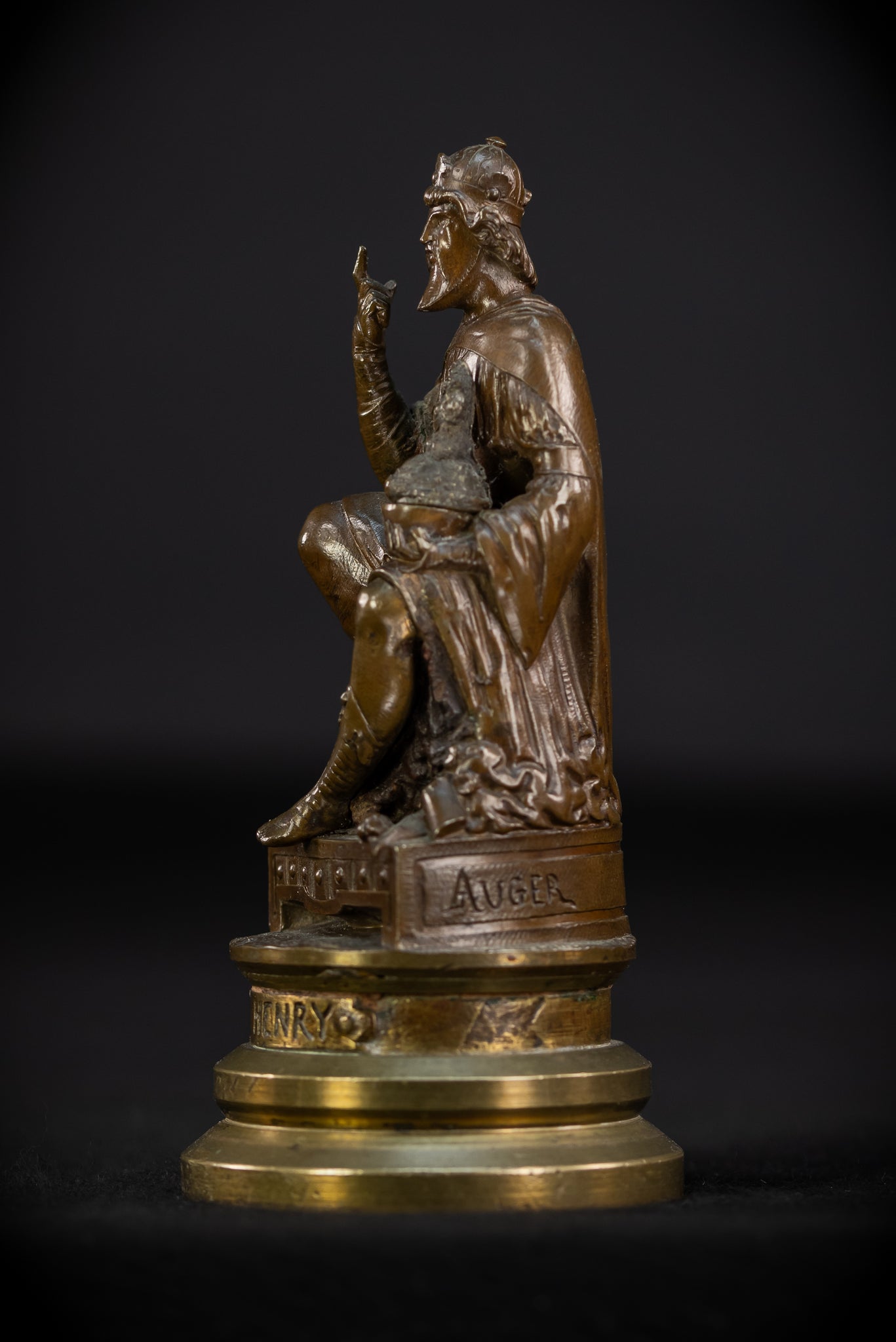 Saint Henry II Bronze Sculpture | 1700s Antique