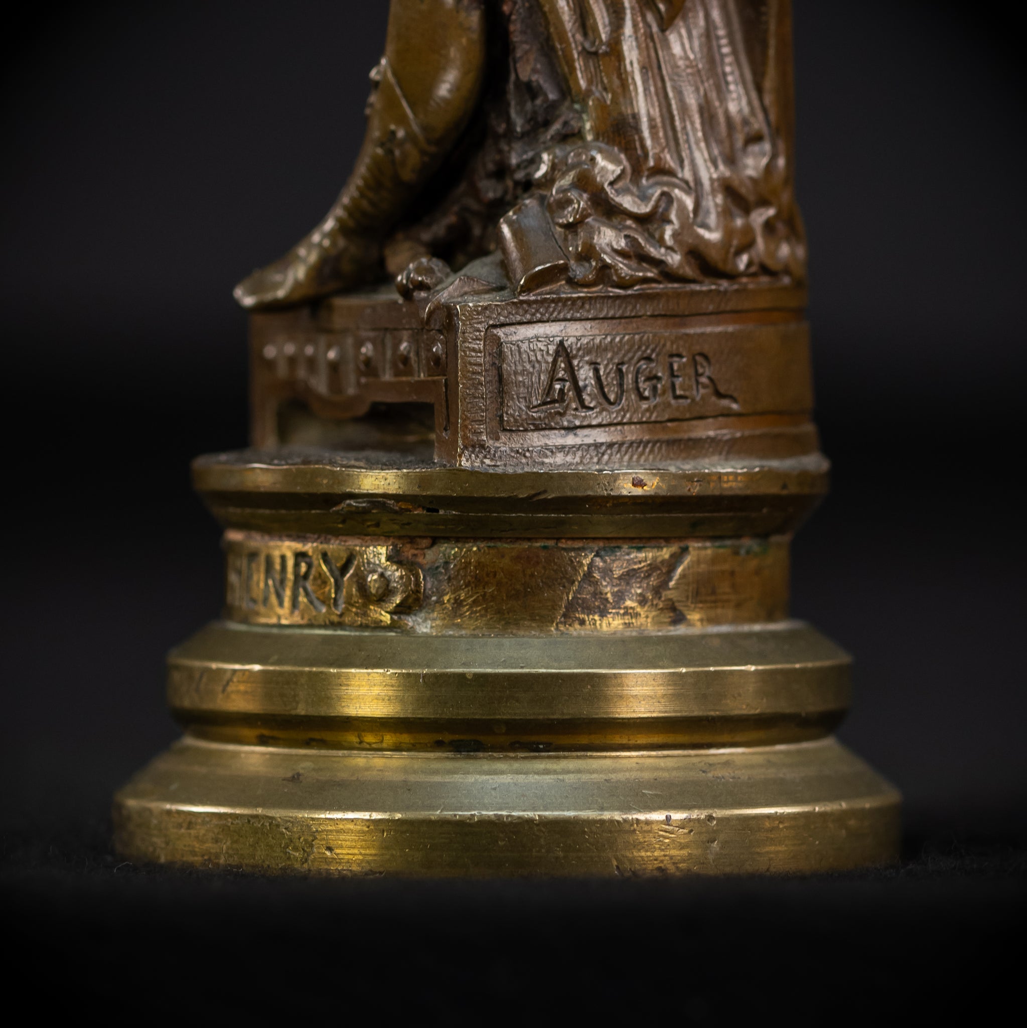 Saint Henry II Bronze Sculpture | 1700s Antique