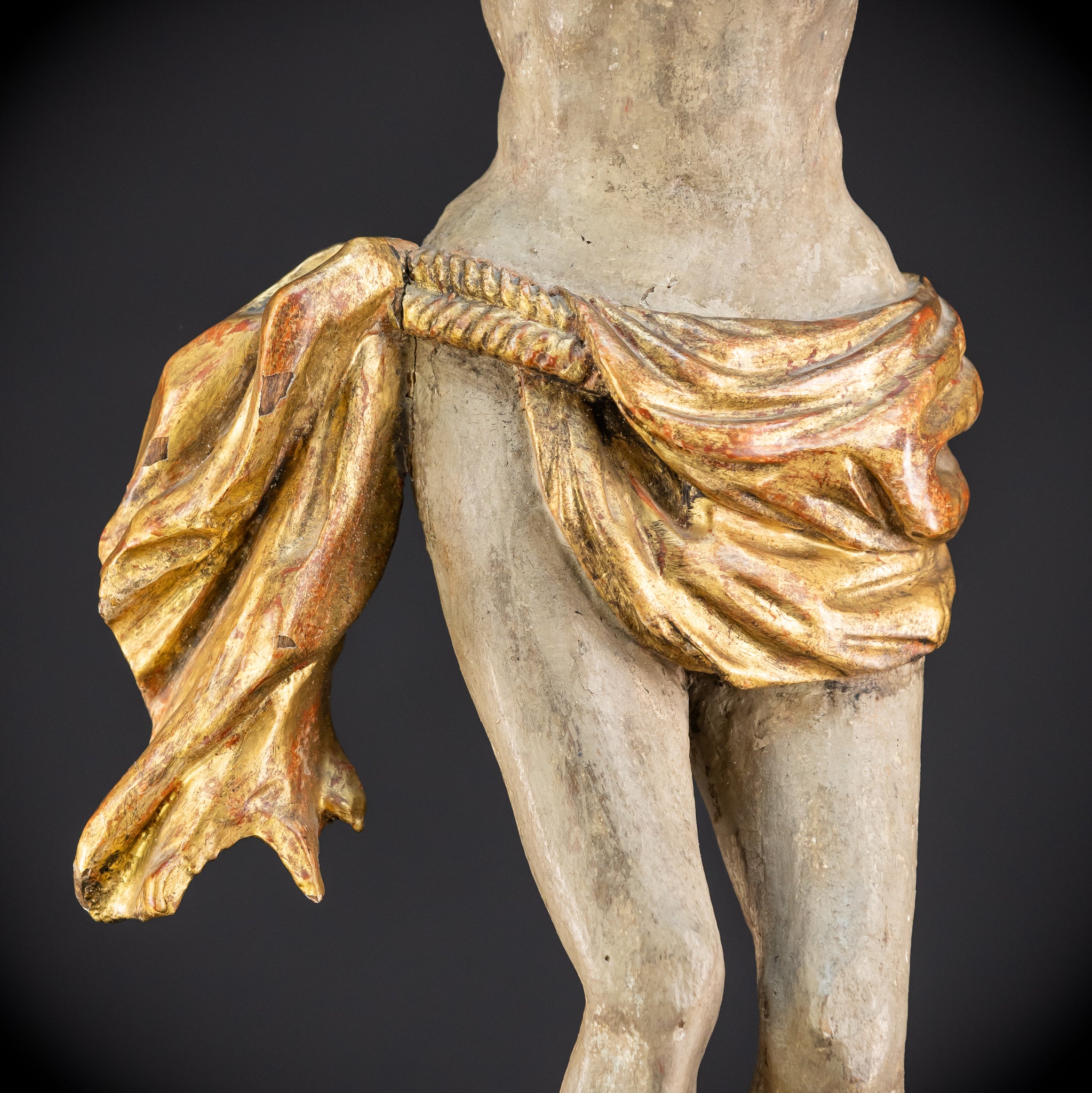 Corpus Christi Wooden Statue | 1700s Antique | 33.1" / 84 cm