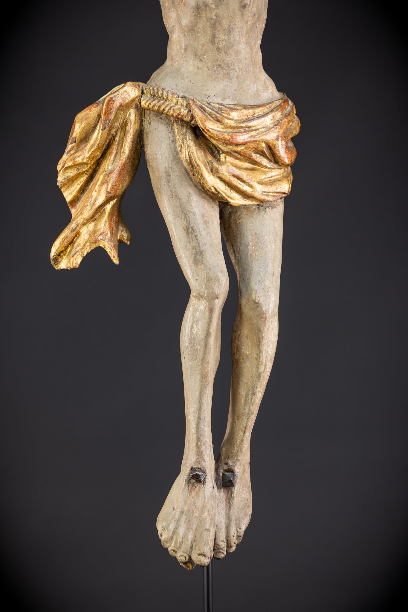 Corpus Christi Wooden Statue | 1700s Antique | 33.1" / 84 cm
