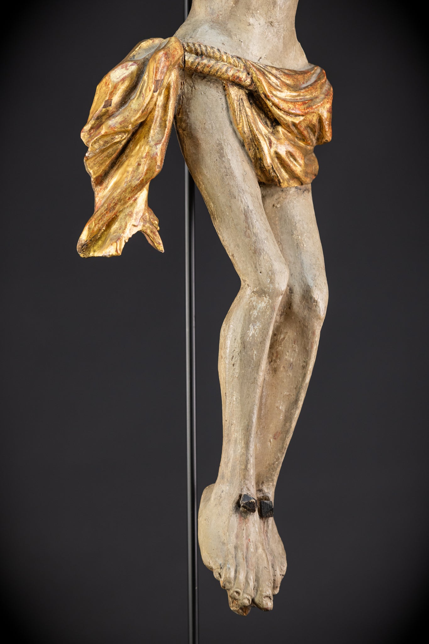 Corpus Christi Wooden Statue | 1700s Antique | 33.1" / 84 cm