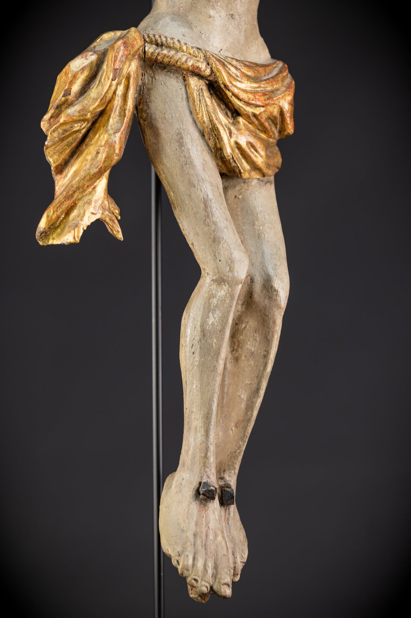 Corpus Christi Wooden Statue | 1700s Antique | 33.1" / 84 cm