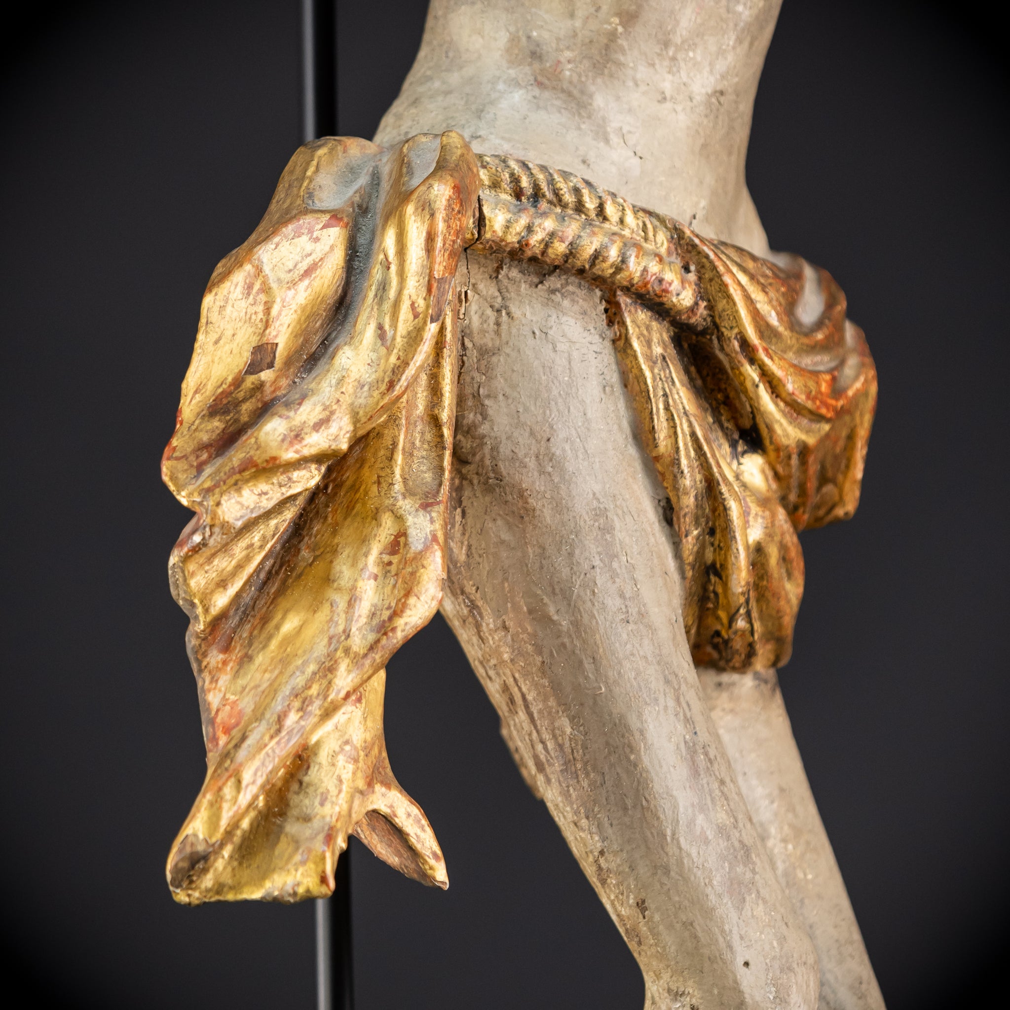 Corpus Christi Wooden Statue | 1700s Antique | 33.1" / 84 cm