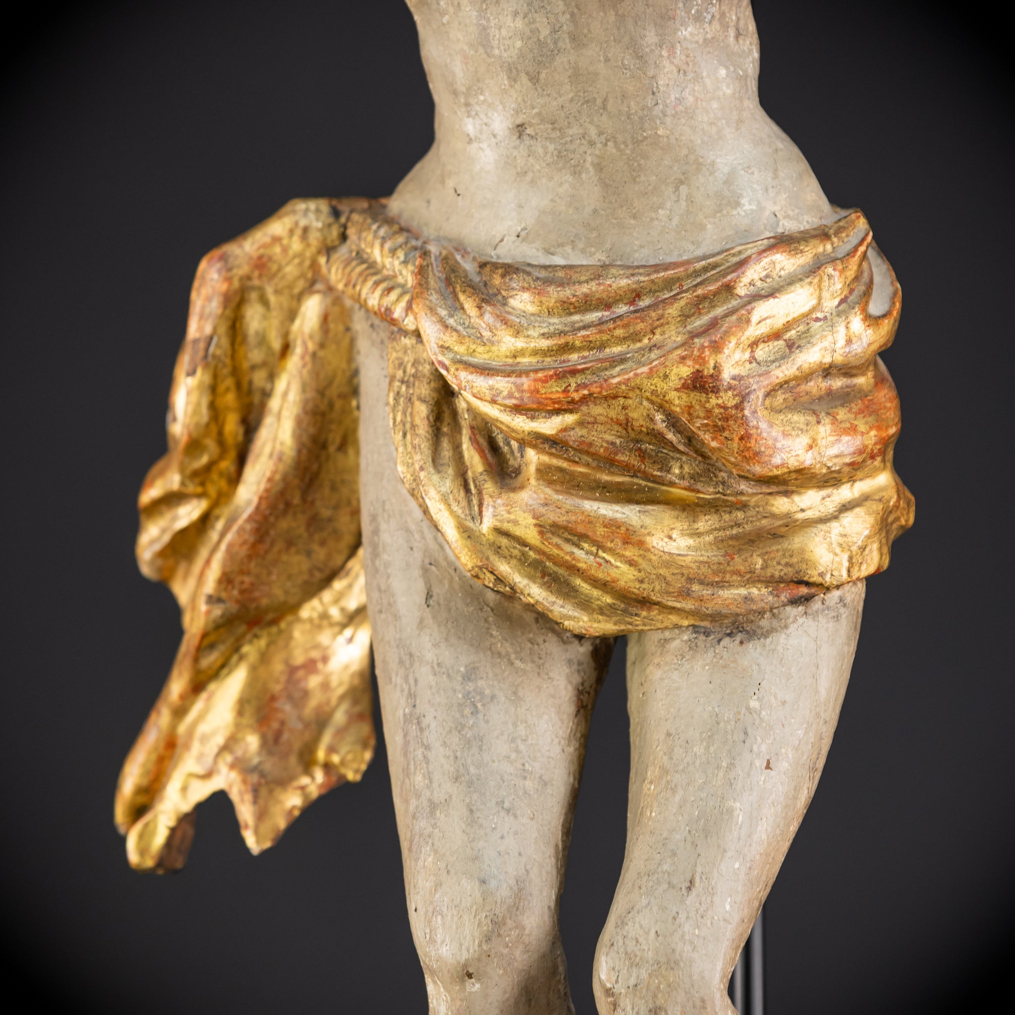 Corpus Christi Wooden Statue | 1700s Antique | 33.1" / 84 cm