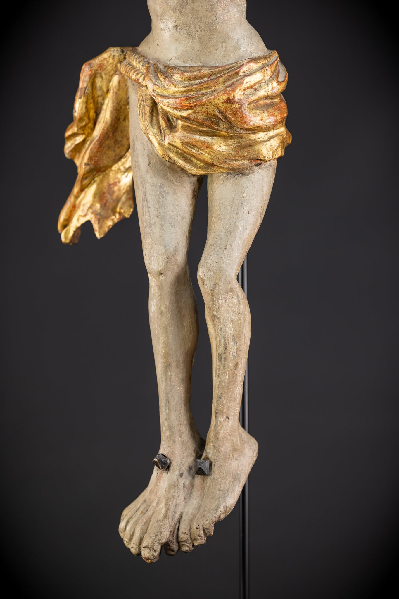 Corpus Christi Wooden Statue | 1700s Antique | 33.1" / 84 cm