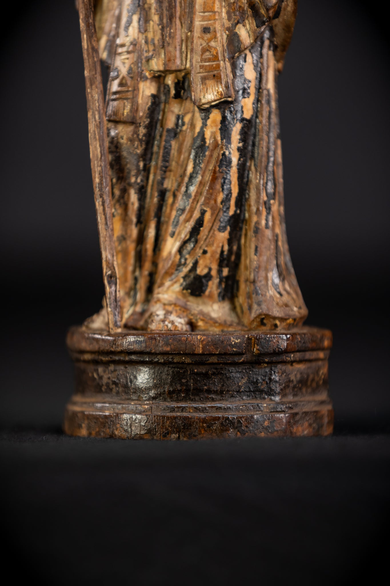 Memento Mori Wood Carving | 1700s Antique | 9.3" / 23.5 cm