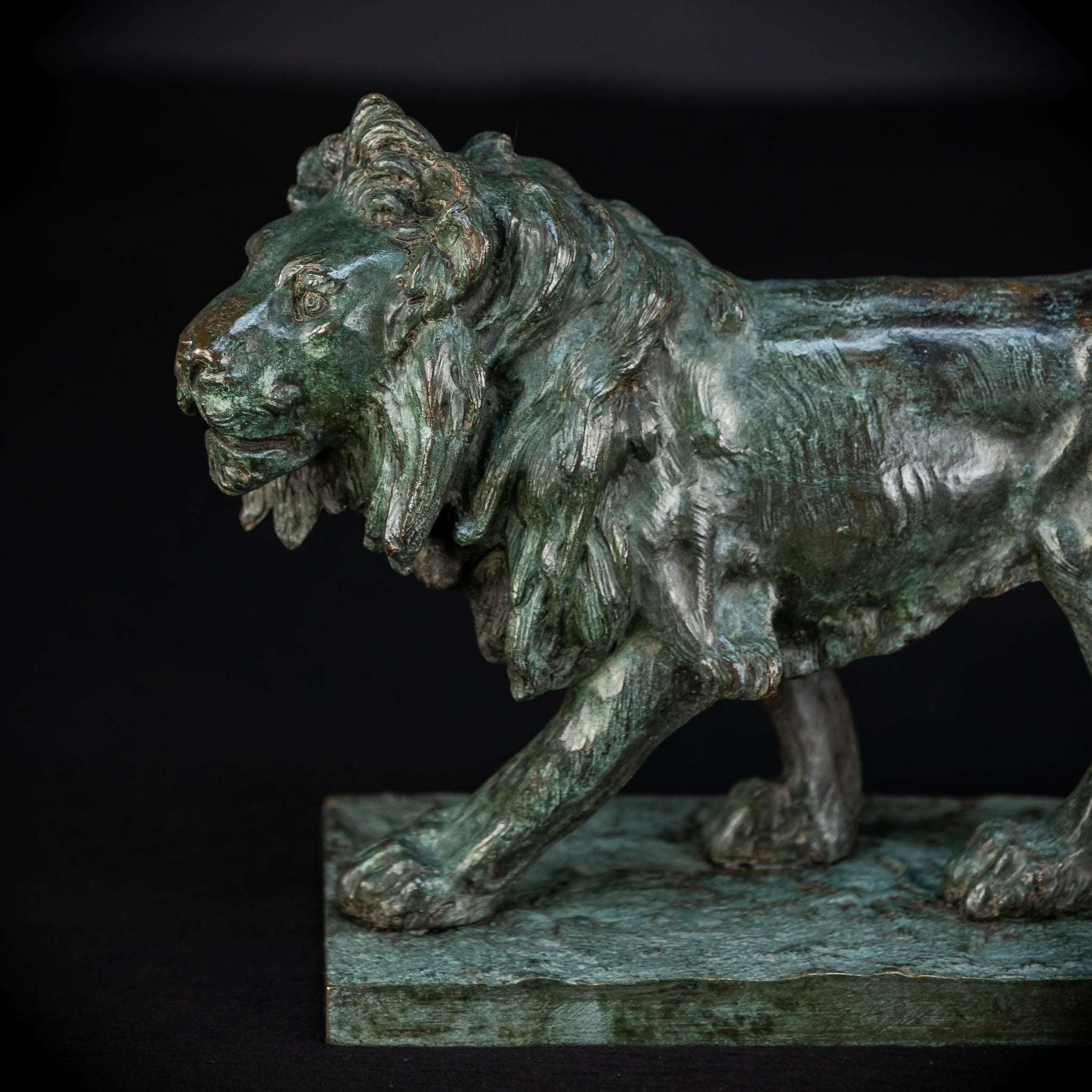 Bronze Lion Statue by Clovis-Edmond Masson | Antique