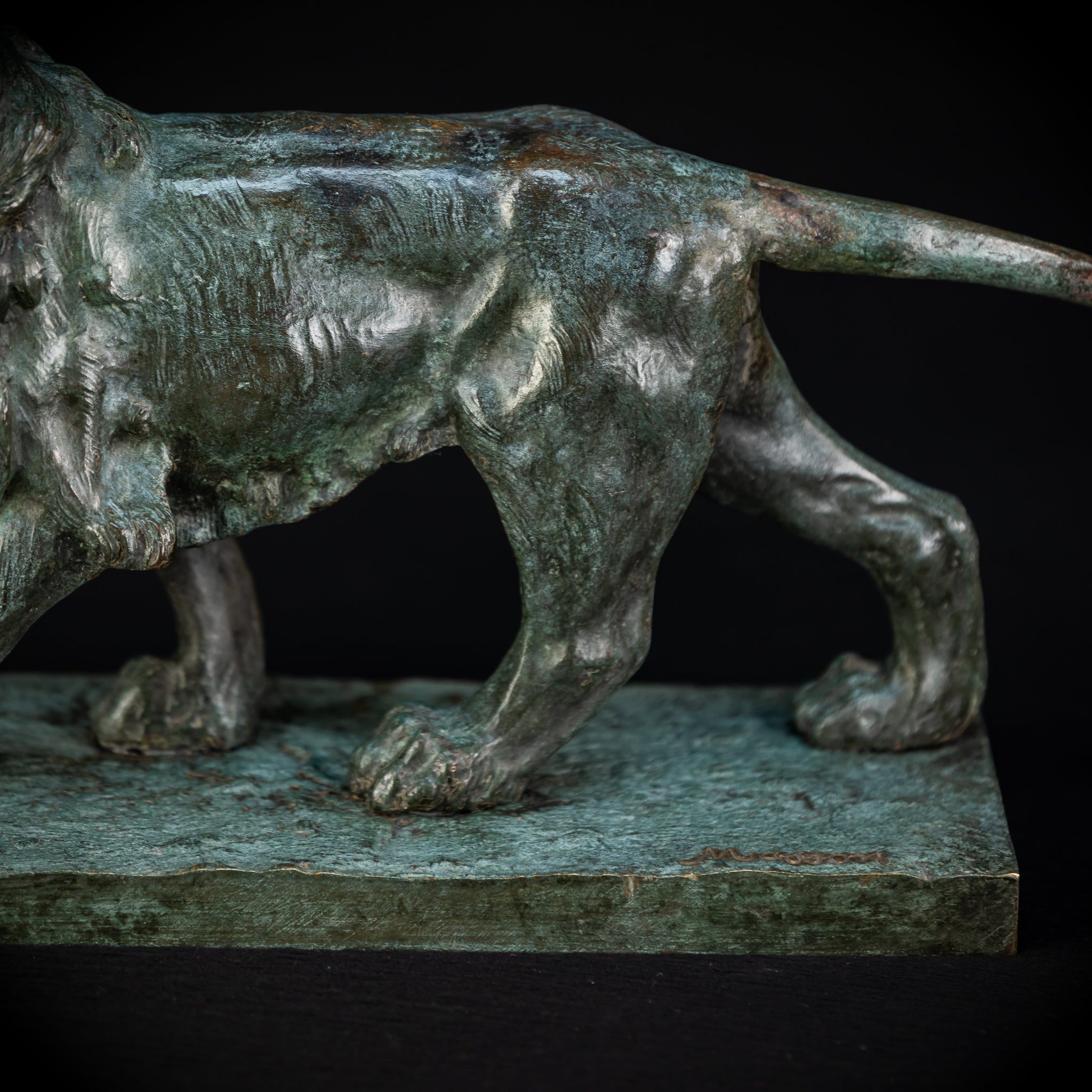 Bronze Lion Statue by Clovis-Edmond Masson | Antique