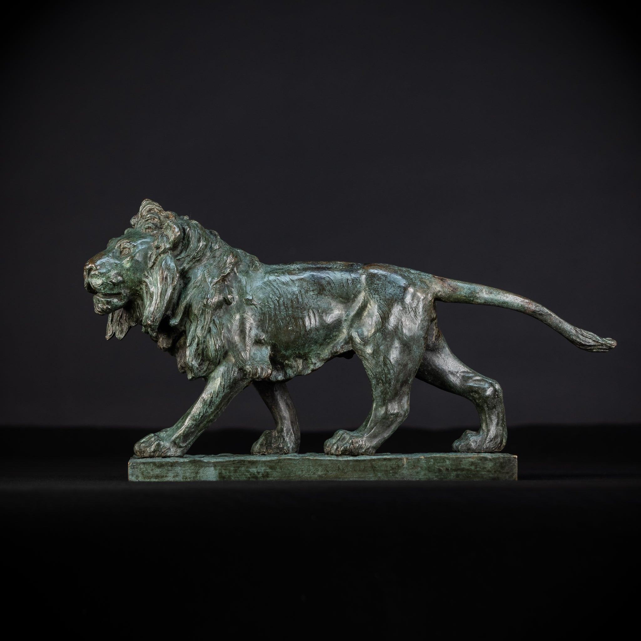 Bronze Lion Statue by Clovis-Edmond Masson | Antique